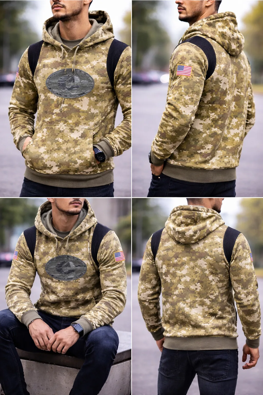 Nike NFL Military Style Hoodie Unisex S