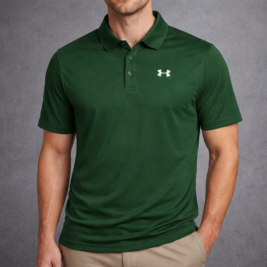Under Armour Original Heatgear Polo Tshirt Green M