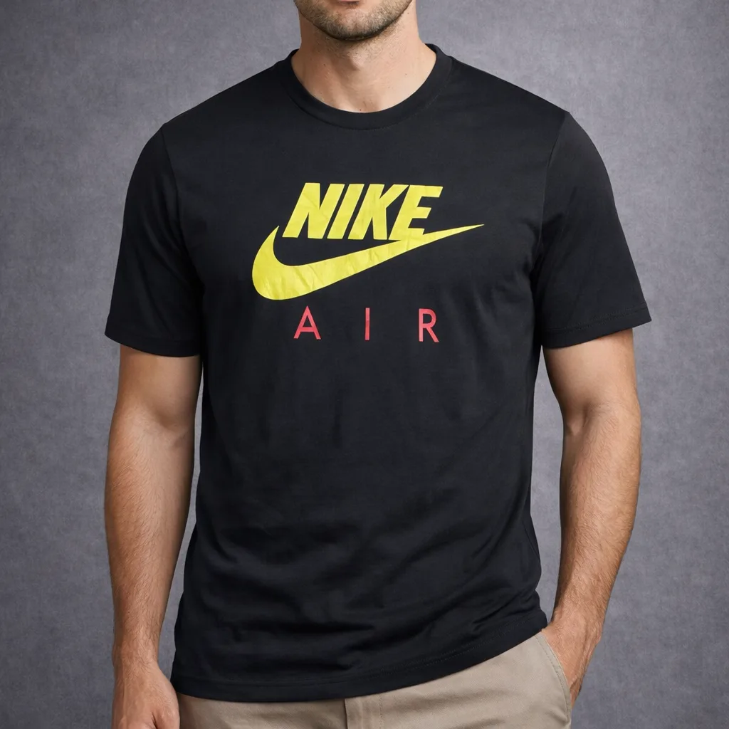 Nike Air Max Dri Fit Half Sleeve Tshirt Black L