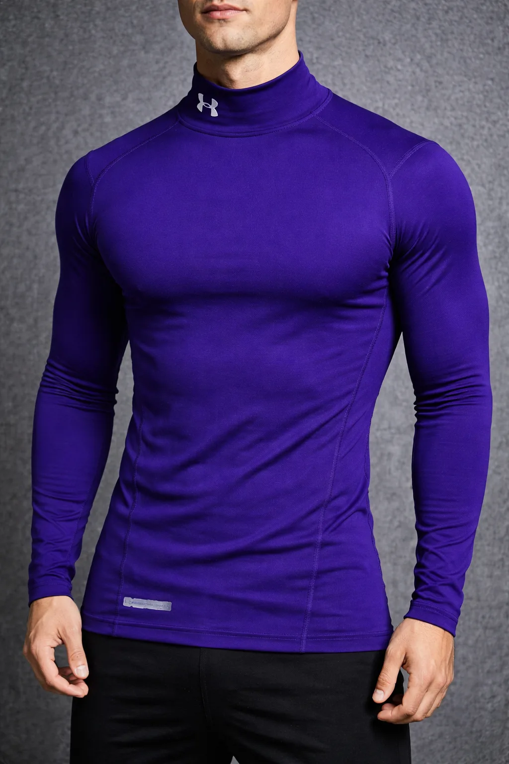 Under Armour Coldgear compression High Neck Purple S