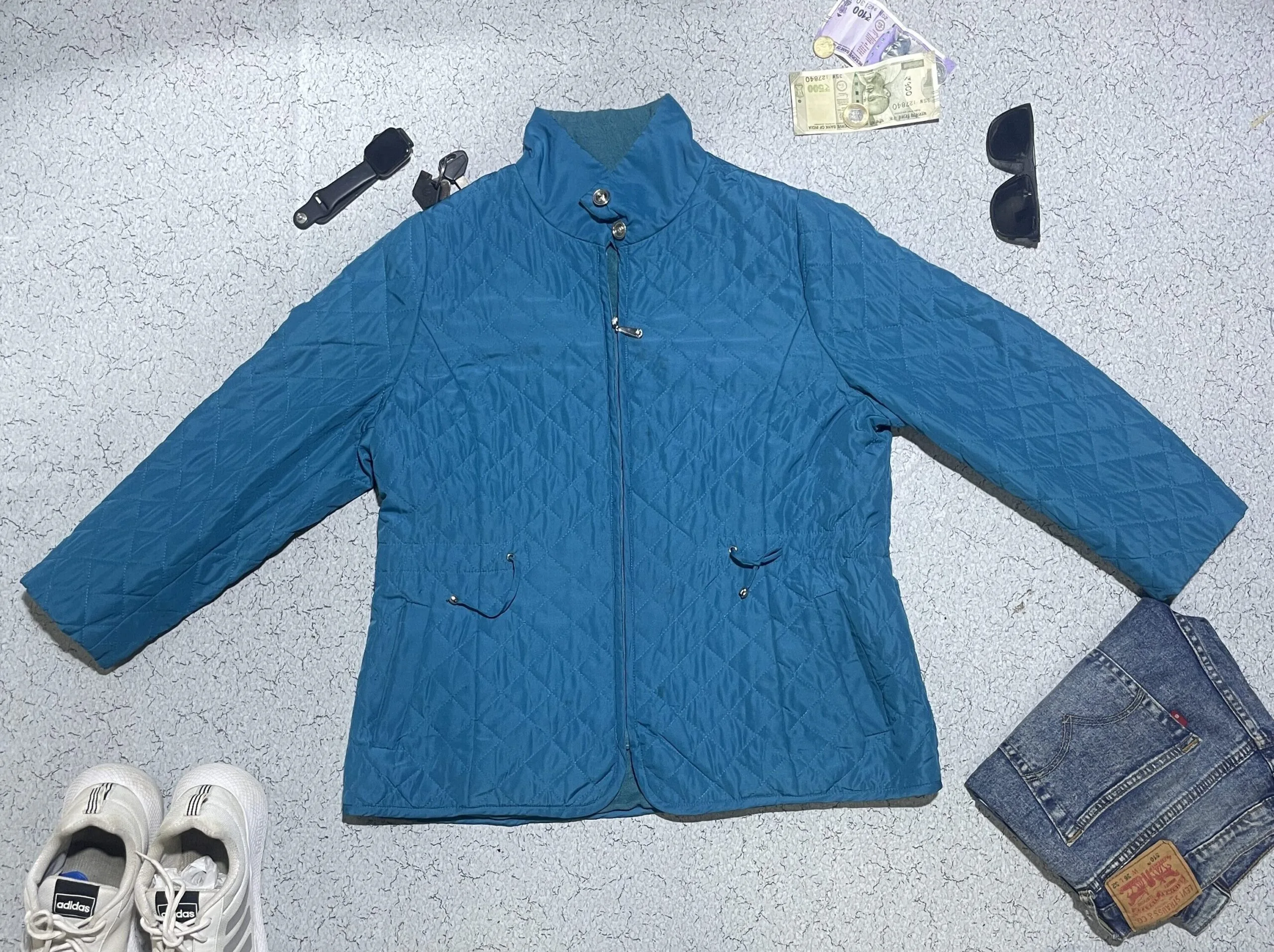 Ragello Quilted Teal Winter Jacket – Fleece Lined (Size 105 / Xl)