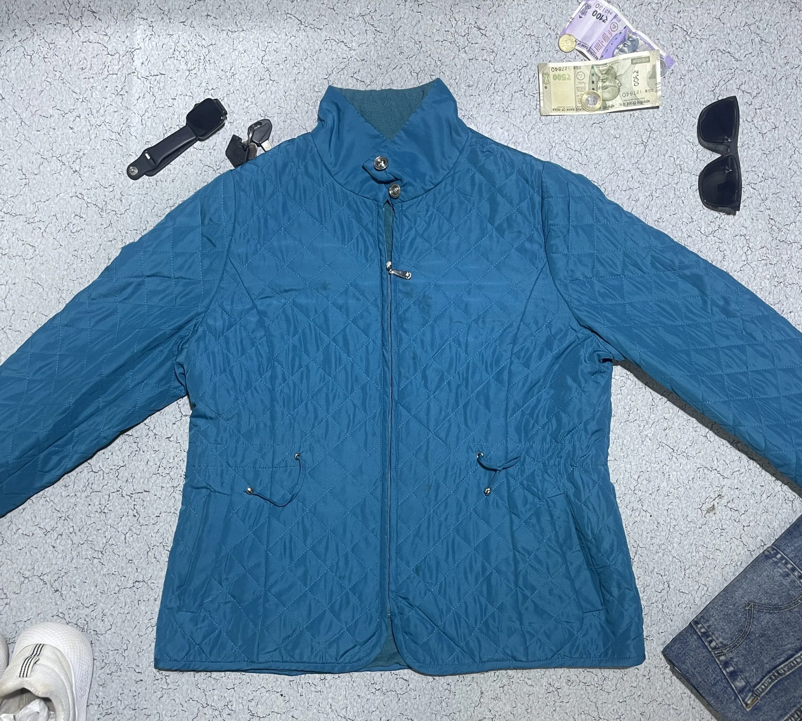 Ragello Quilted Teal Winter Jacket – Fleece Lined (Size 105 / Xl)