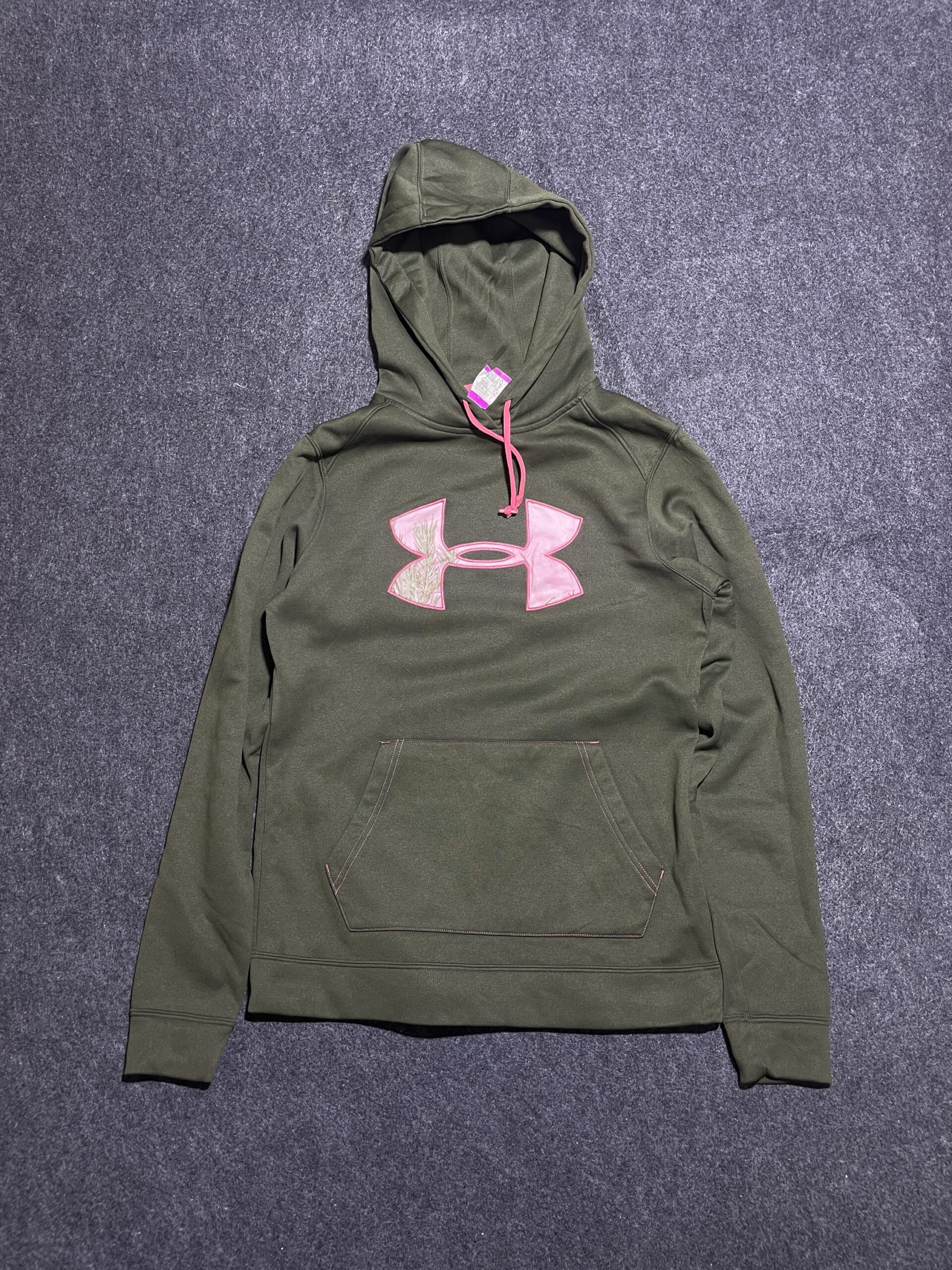Under Armour Coldgear Hooded Tshirt Olive S