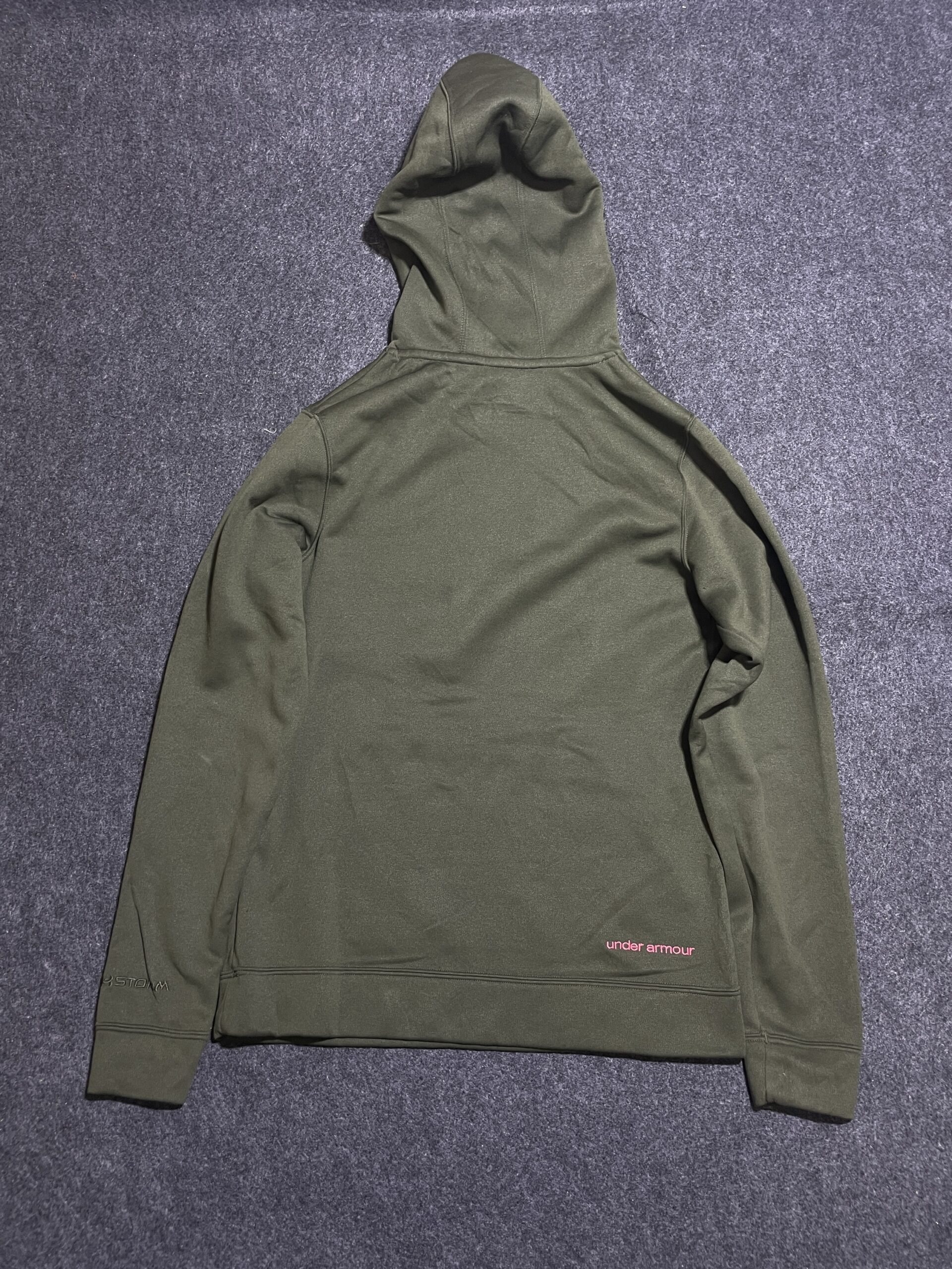 Under Armour Coldgear Hooded Tshirt Olive S