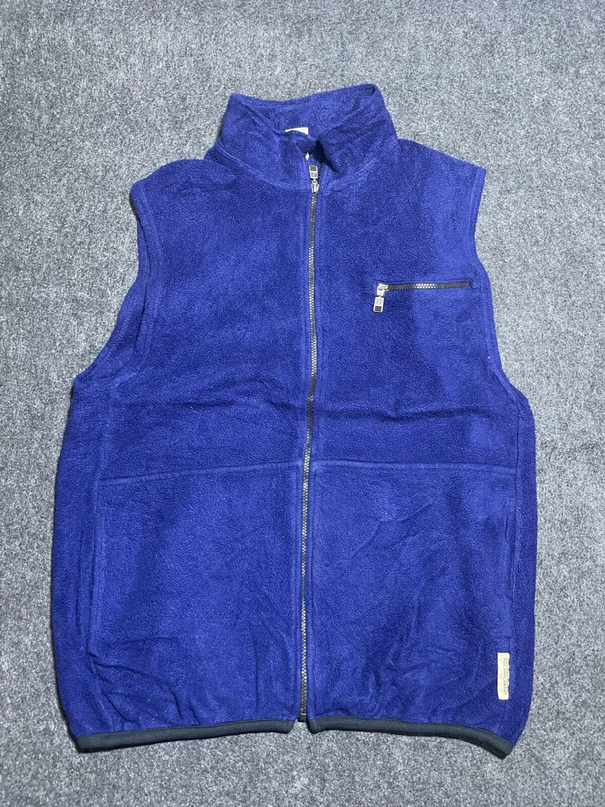Russel Atheletic Sleeveless Fleece Jacket Blue Unisex Xl