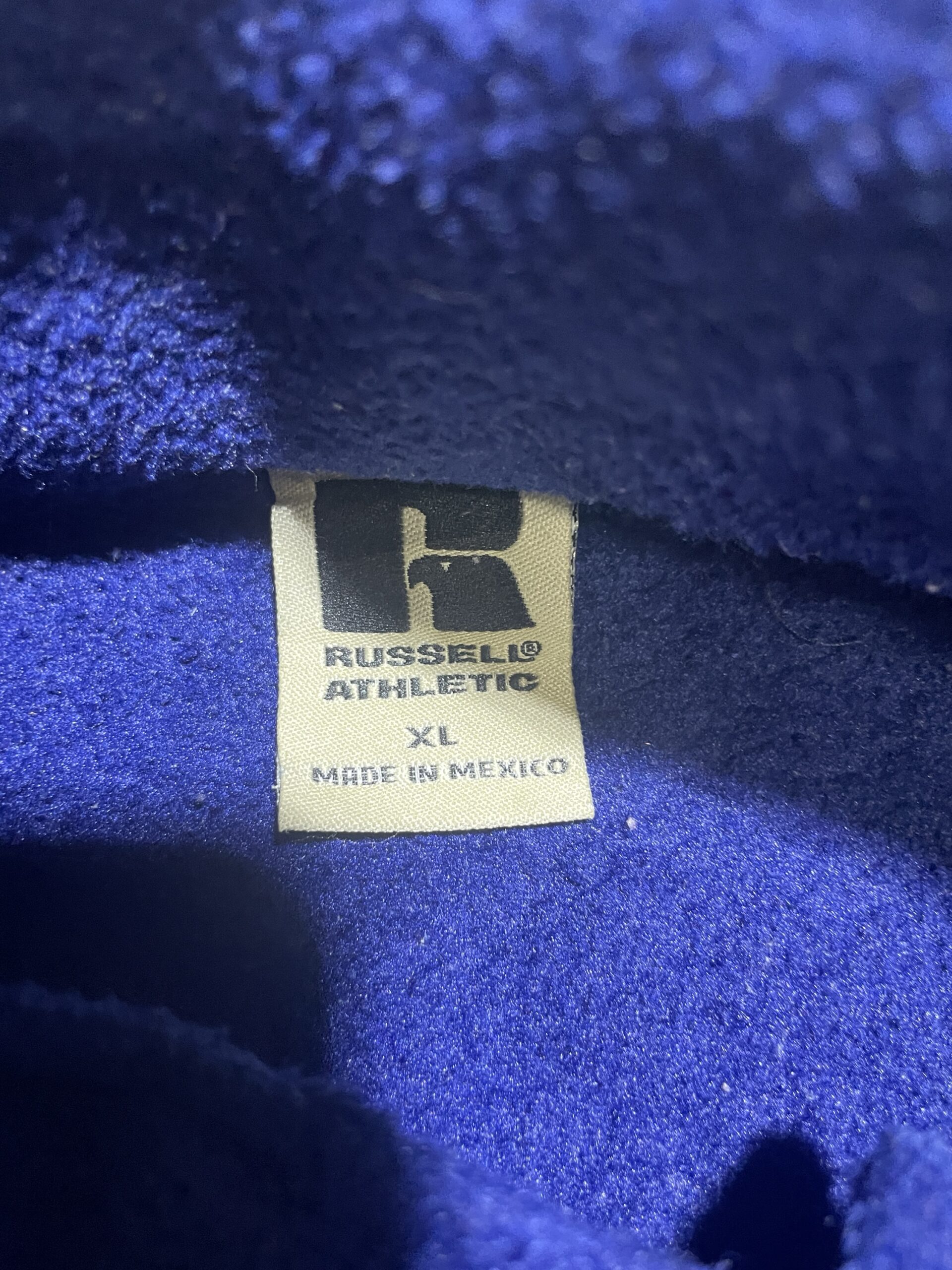 Russel Atheletic Sleeveless Fleece Jacket Blue Unisex Xl