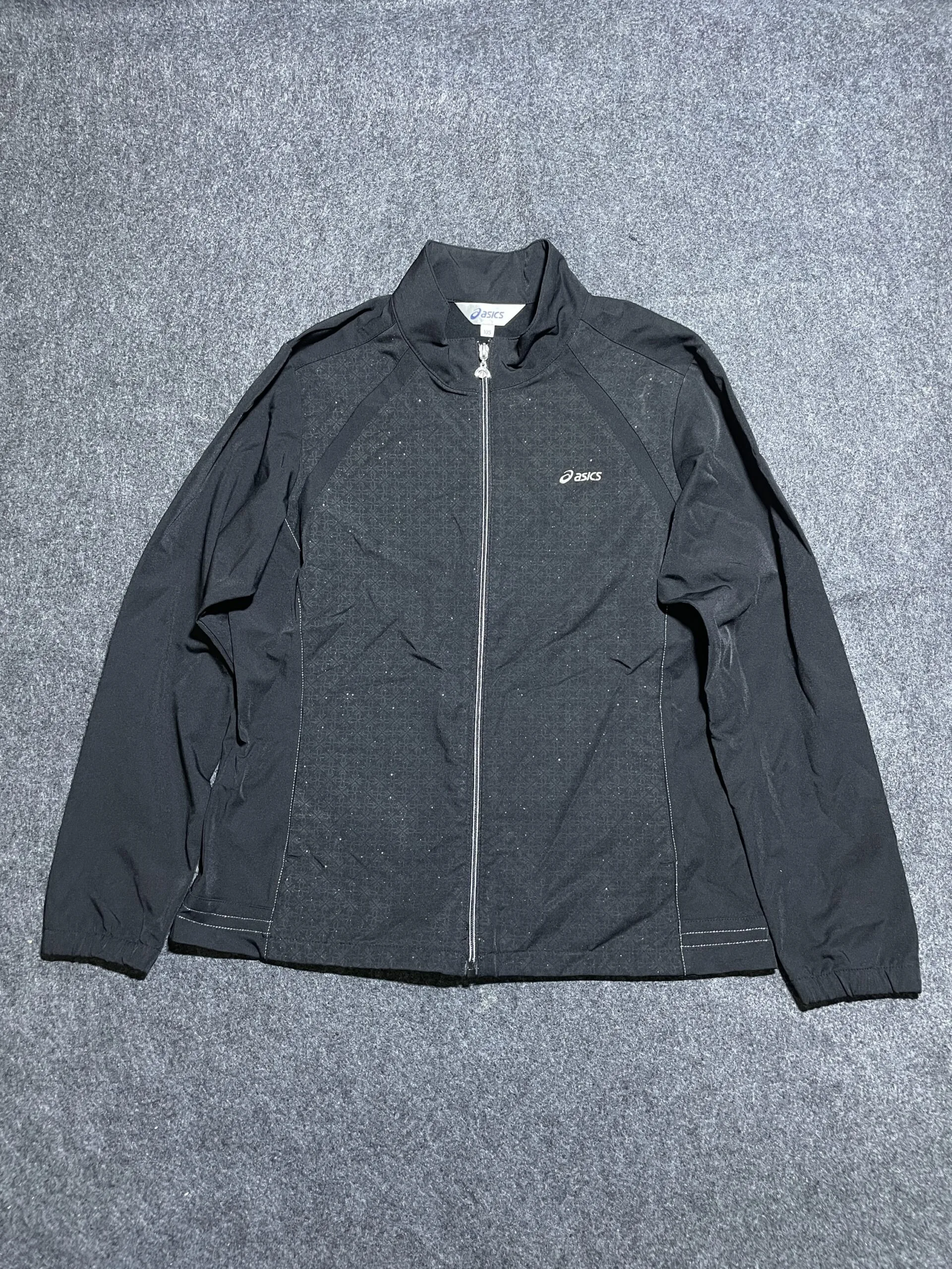 Asics Women’s Winter Track Jacket Black L Excellent Condition