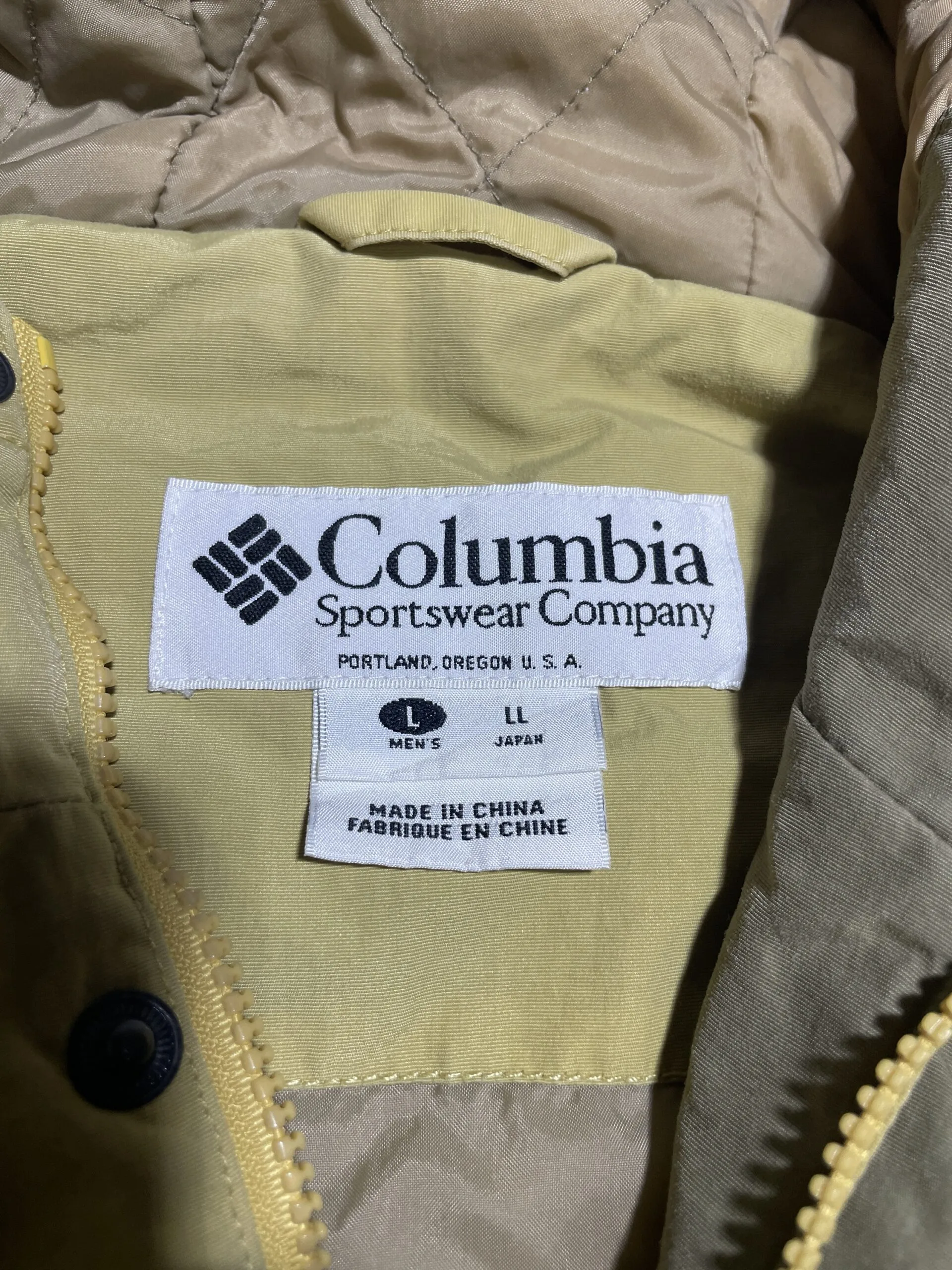 Columbia Vintage Winter Jacket 3Xl Yellow