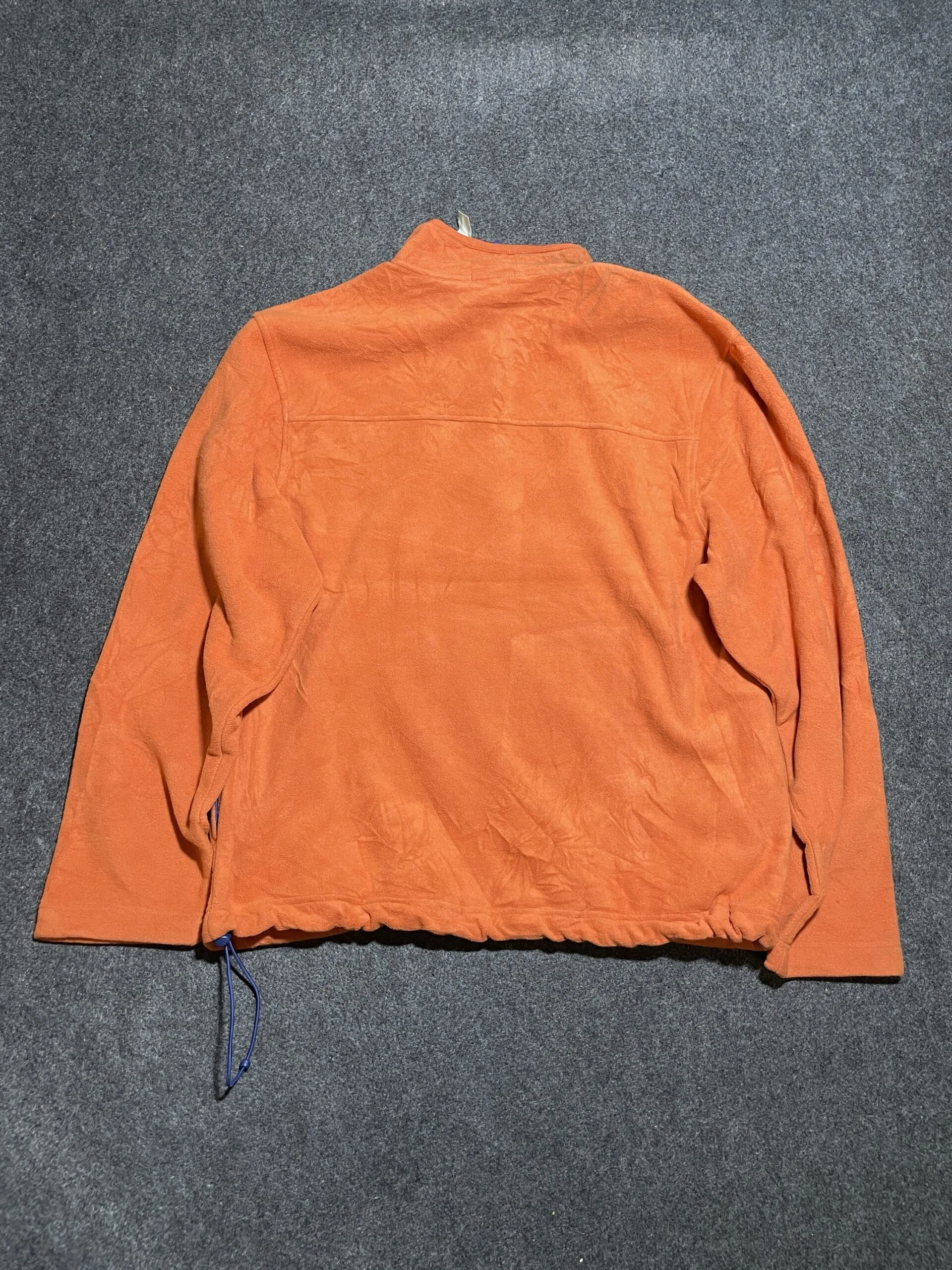 GAP Quilted Fleece Men’s Sweater Orange L Excellent Condition