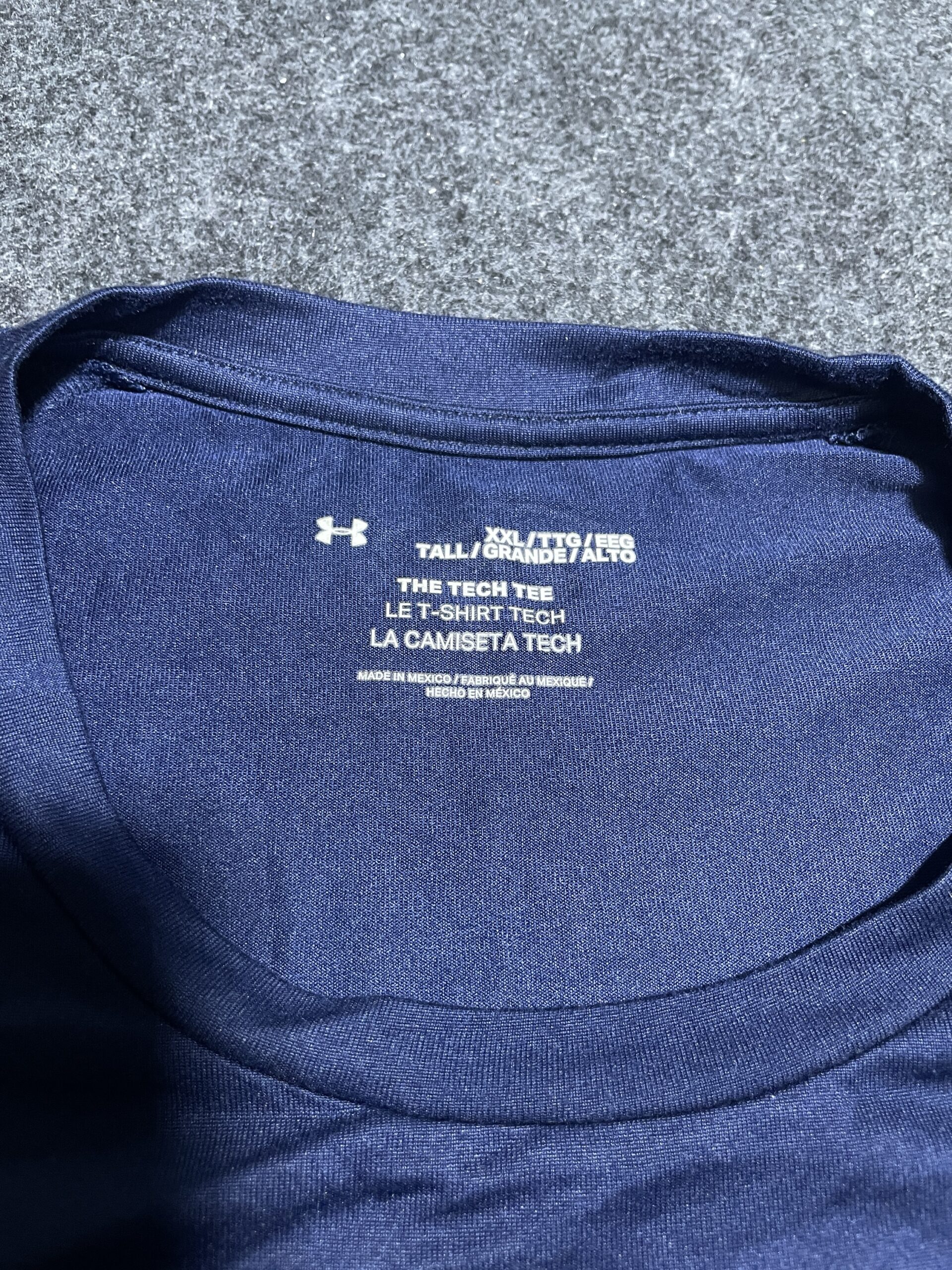 Under Armour The Tech Tee Mens Tshirt Blue Xxl Excellent Condition