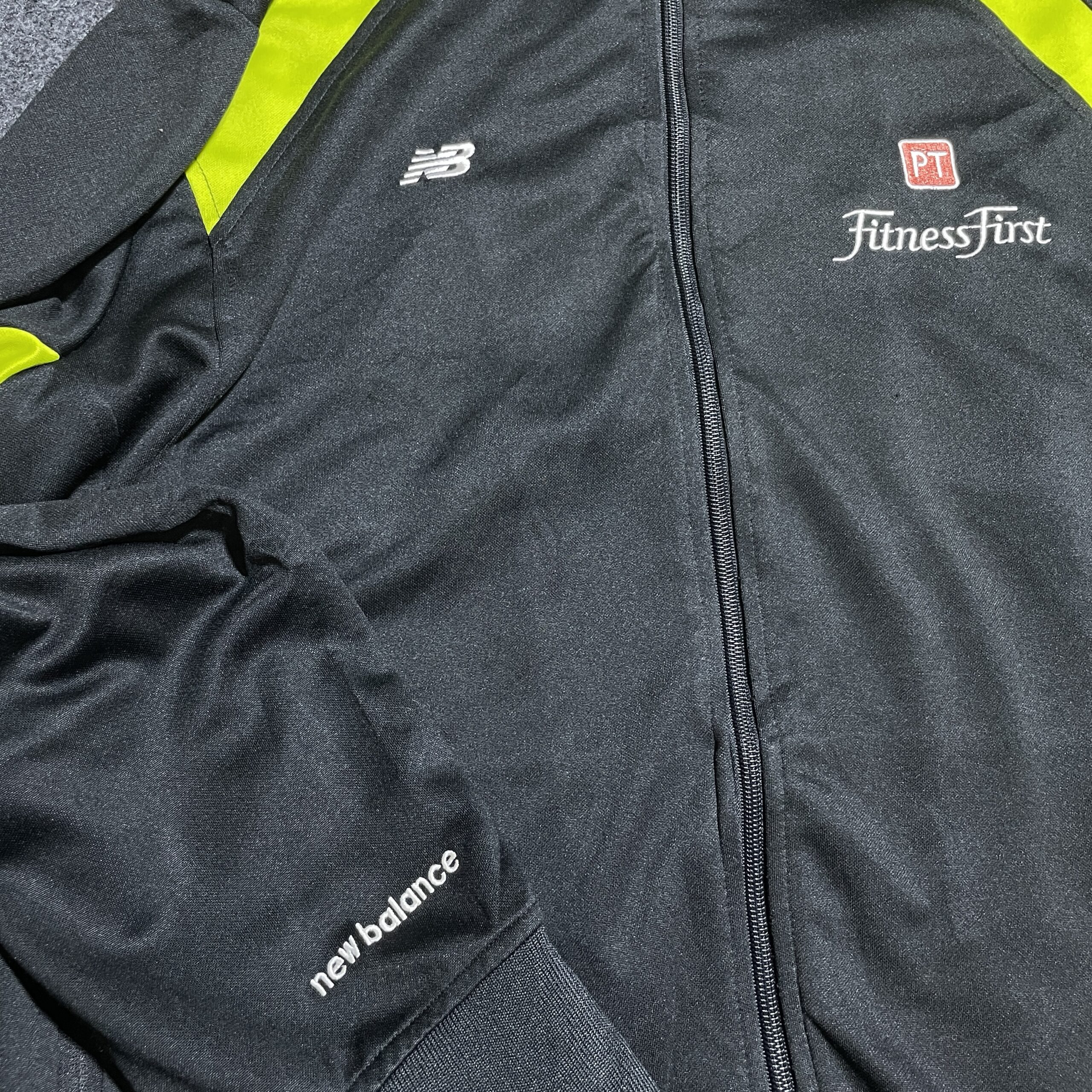 New Balance Personal Trainer Sports Bomber Jacket Black Yellow Xl