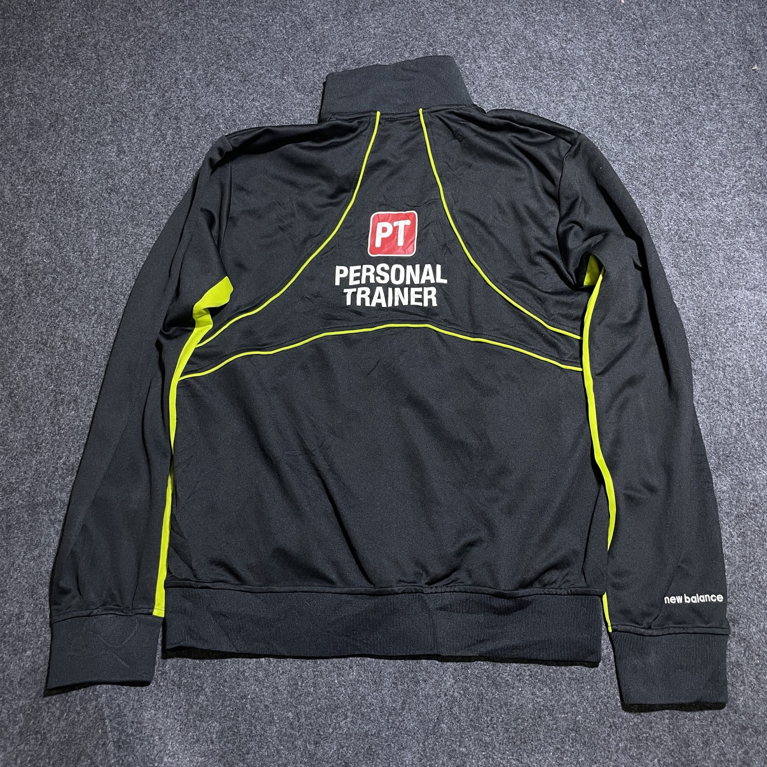 New Balance Personal Trainer Sports Bomber Jacket Black Yellow Xl