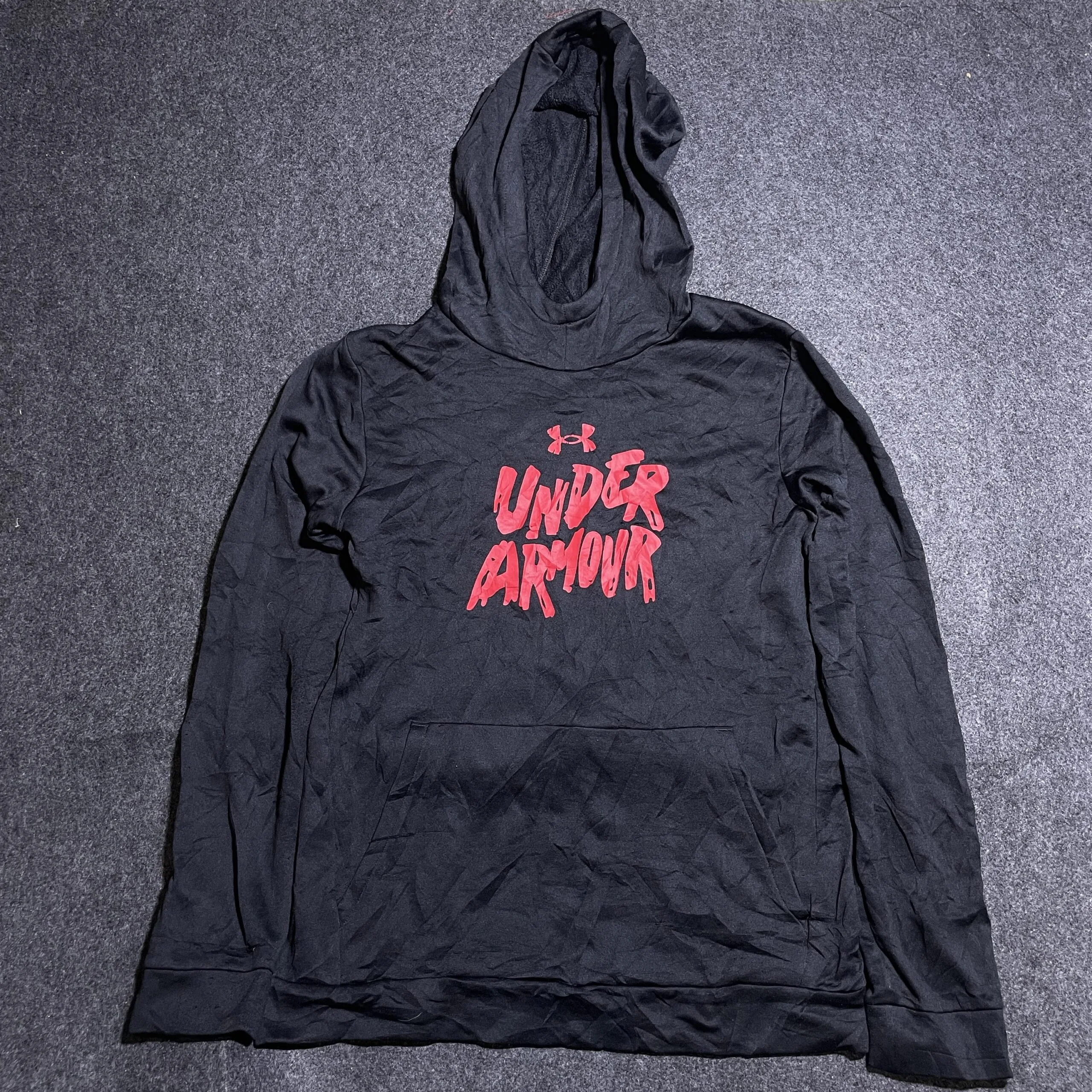 Under Armour Winter Hooded Tshirt Black M | Lite Weight