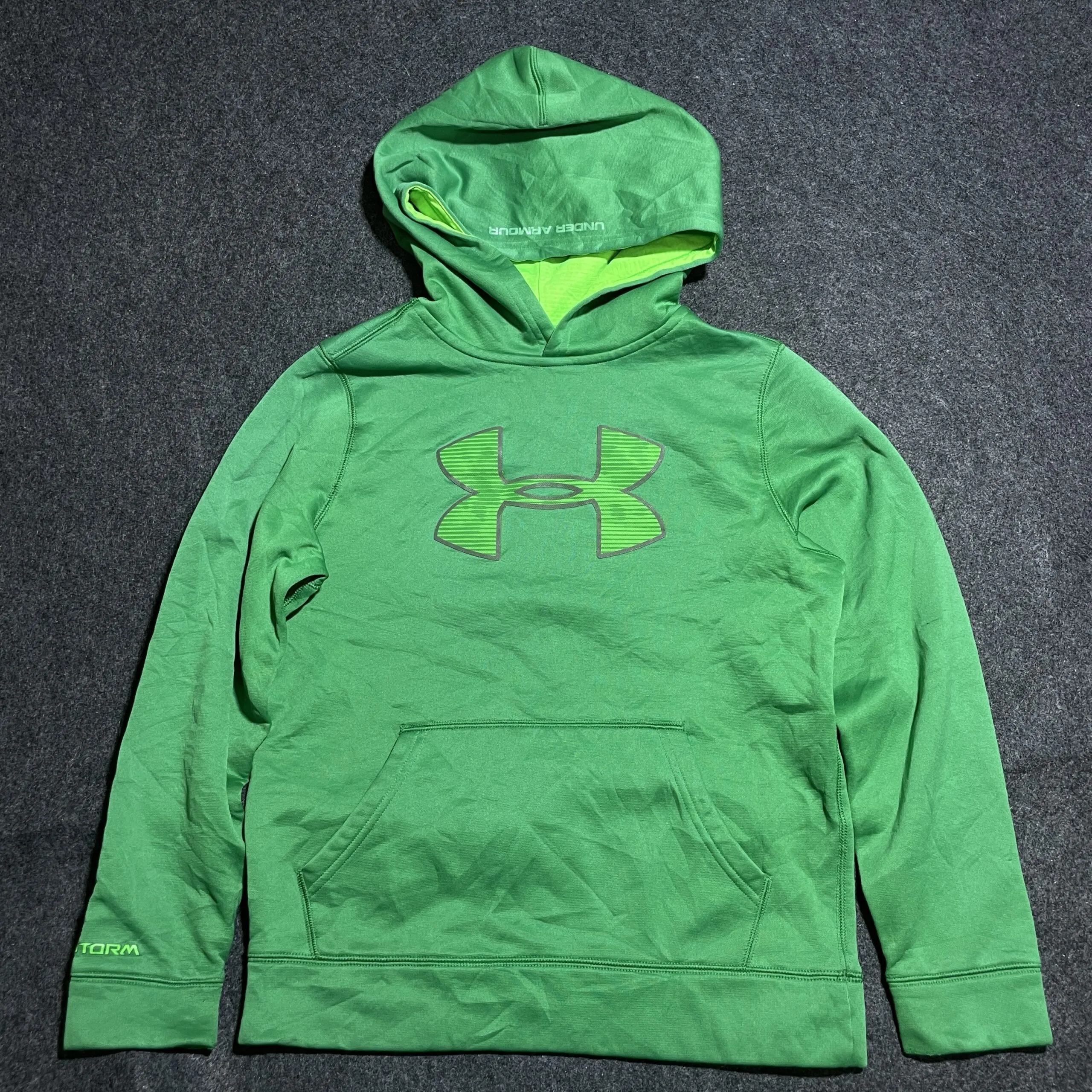 Under Armour Coldgear Hooded Tshirt Green | Unisex | Small