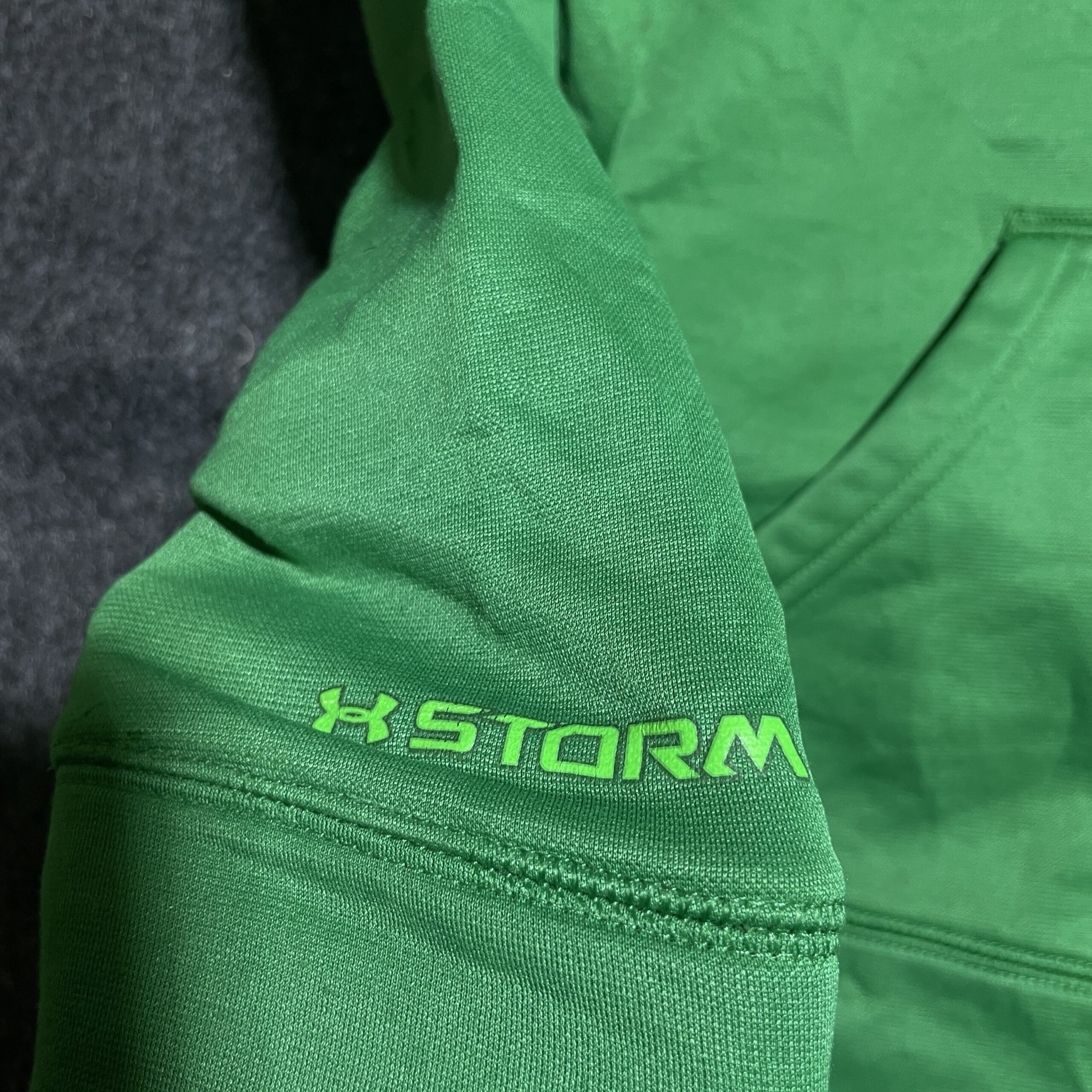 Under Armour Coldgear Hooded Tshirt Green | Unisex | Small