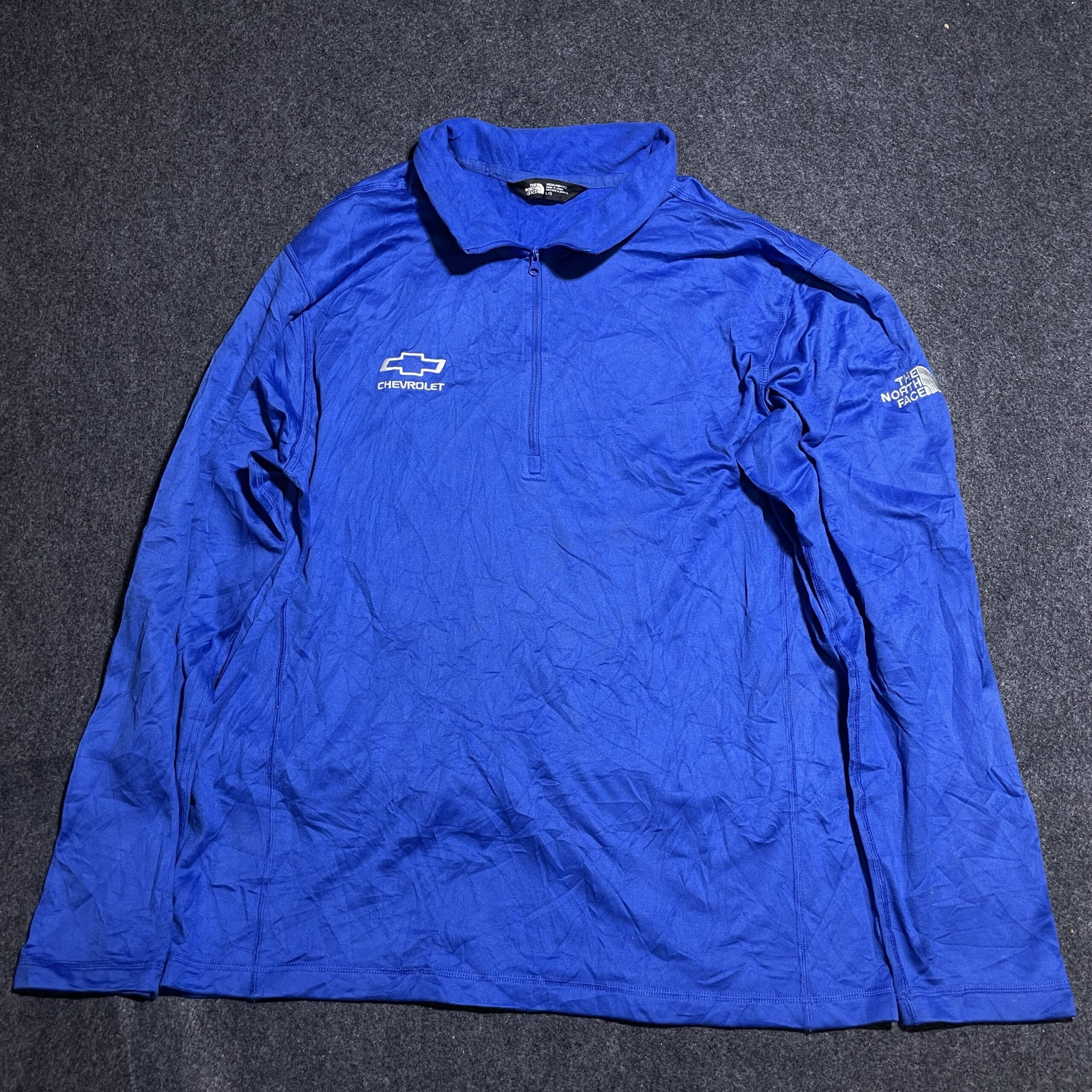 The North Face Chevrolet Half Zip Up Tshirt Xl | Excellent Condition