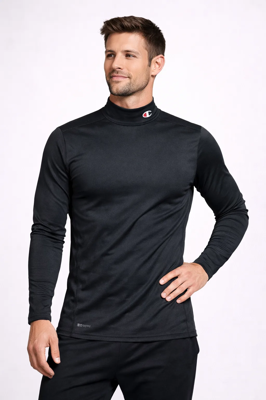 Champion High Neck Compression Black Small Excellent Condition