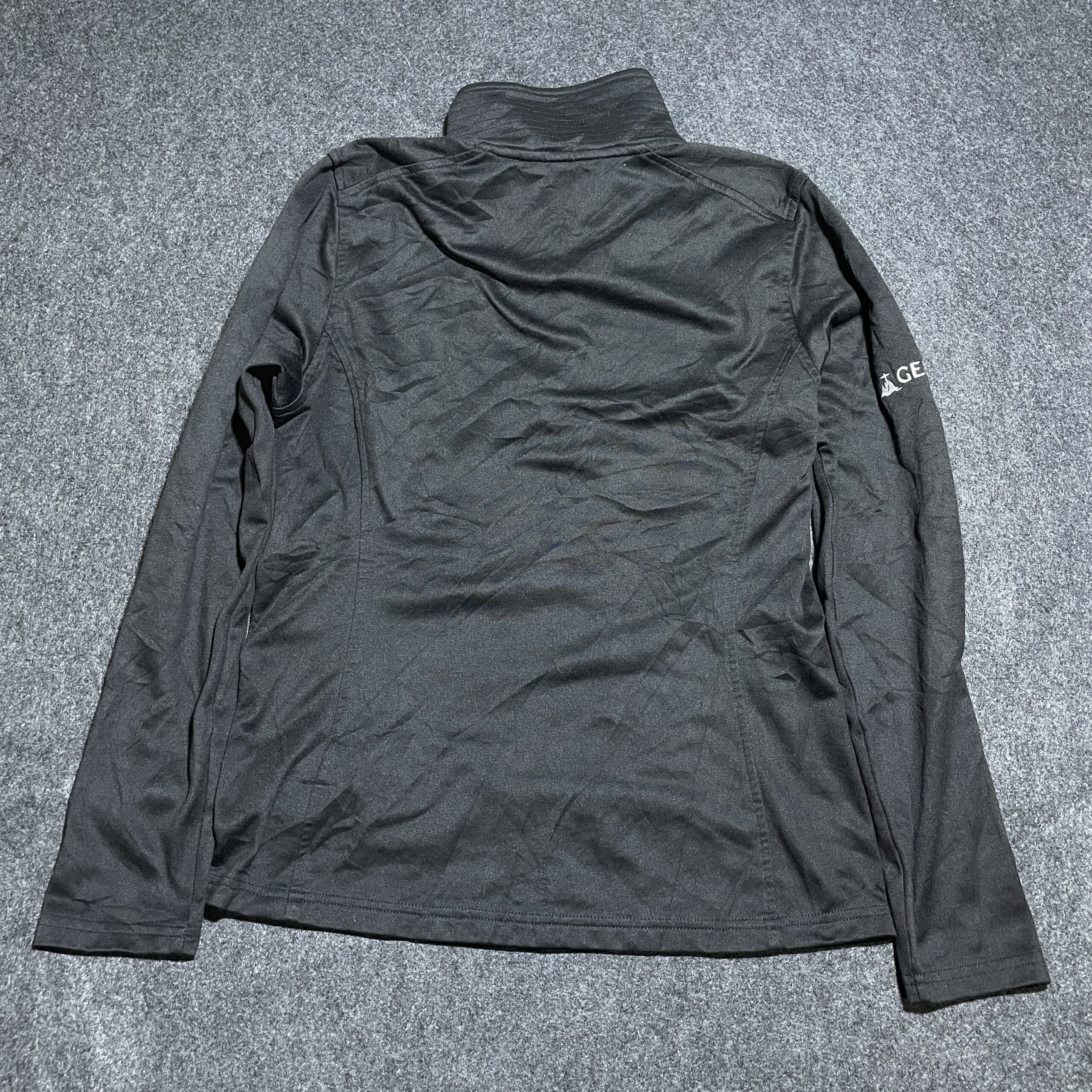 The North Face Women’s Half Zip Up Tshirt Black Small | Excellent