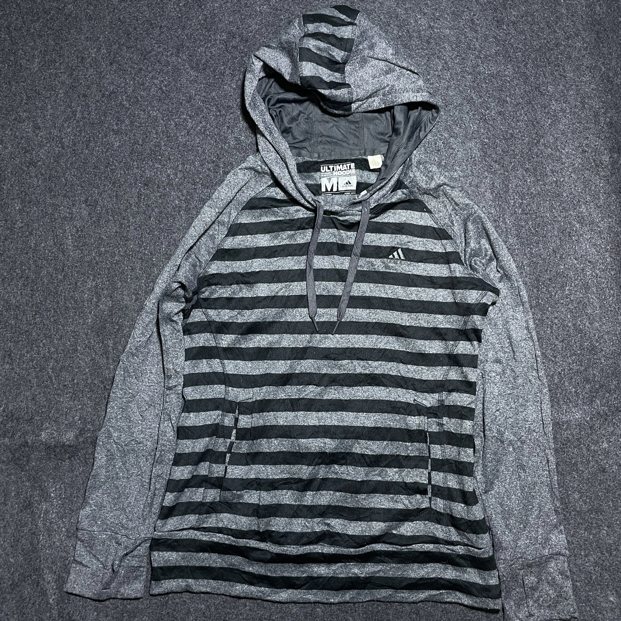 Adidas Climewarm Ultimate Athletic Hooded Grey Black M Excellent
