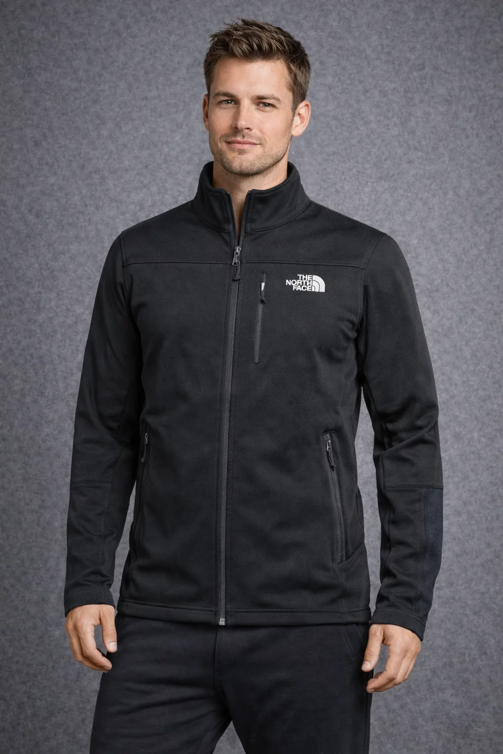 The North Face Winter Track Jacket Lite Weight Black Xxl
