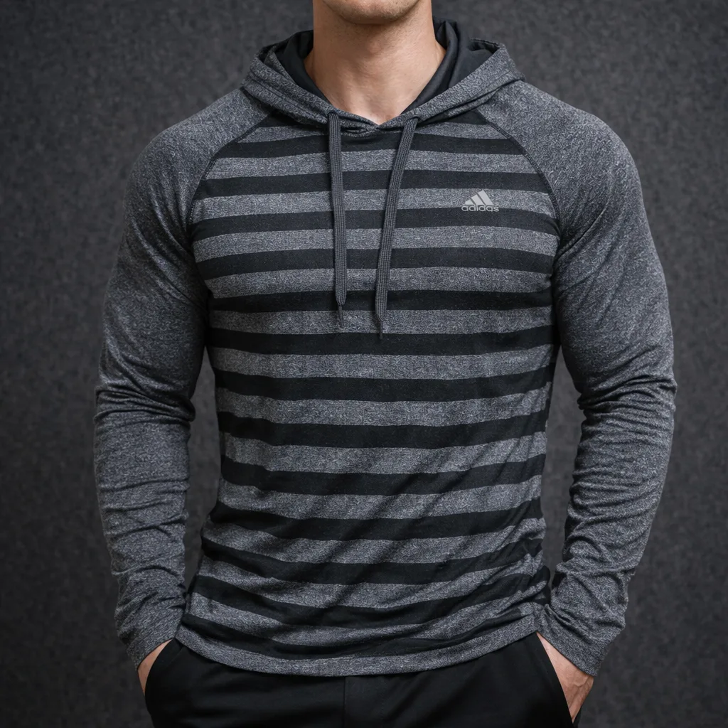 Adidas Climewarm Ultimate Athletic Hooded Grey Black M Excellent