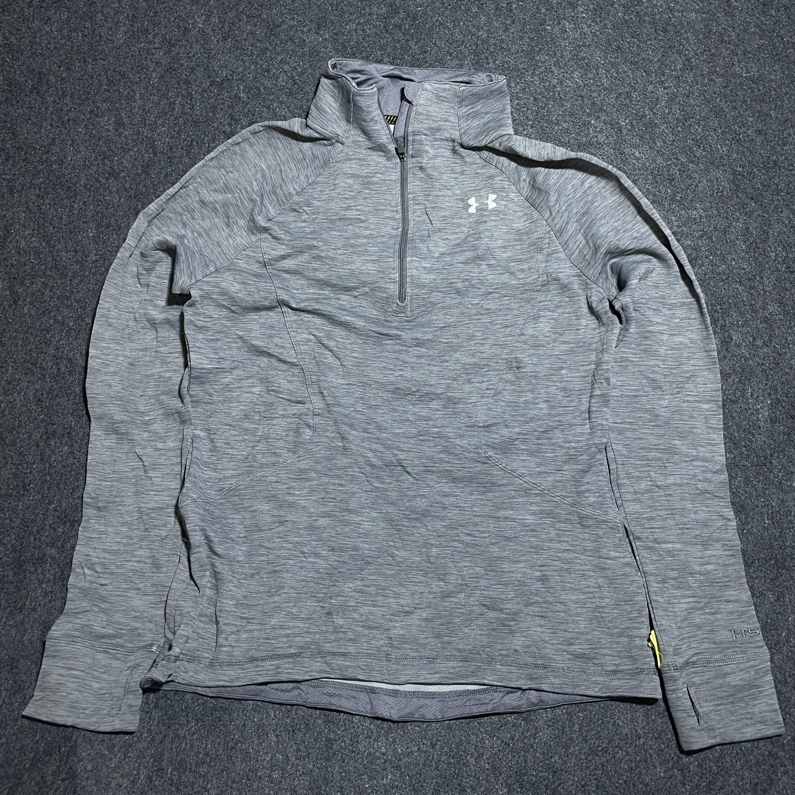 Under Armour Tech 1/4 Zip Performance Tshirt Grey M