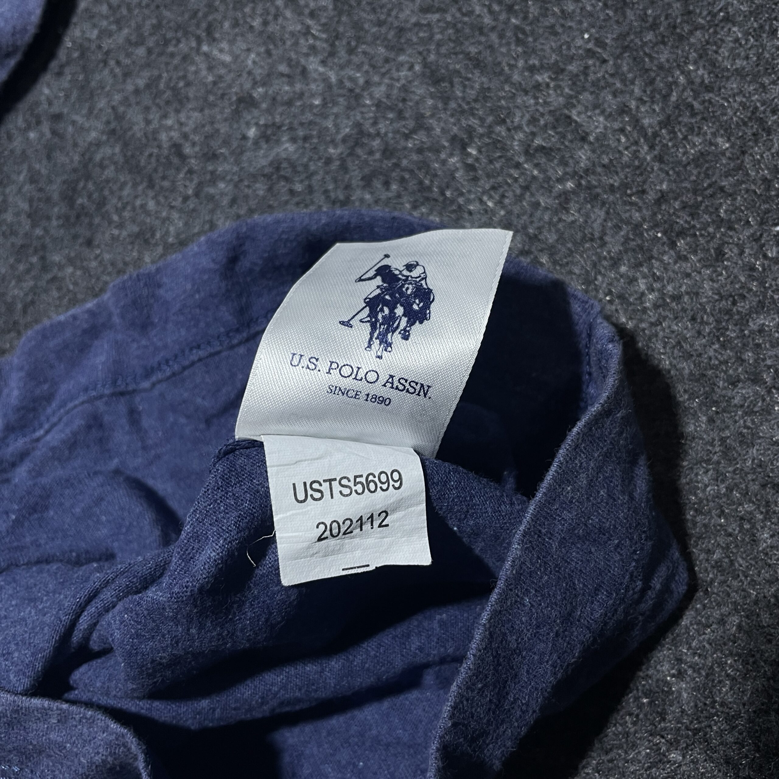 Us Polo Assn 100% Cotton Tshirt Blue Large