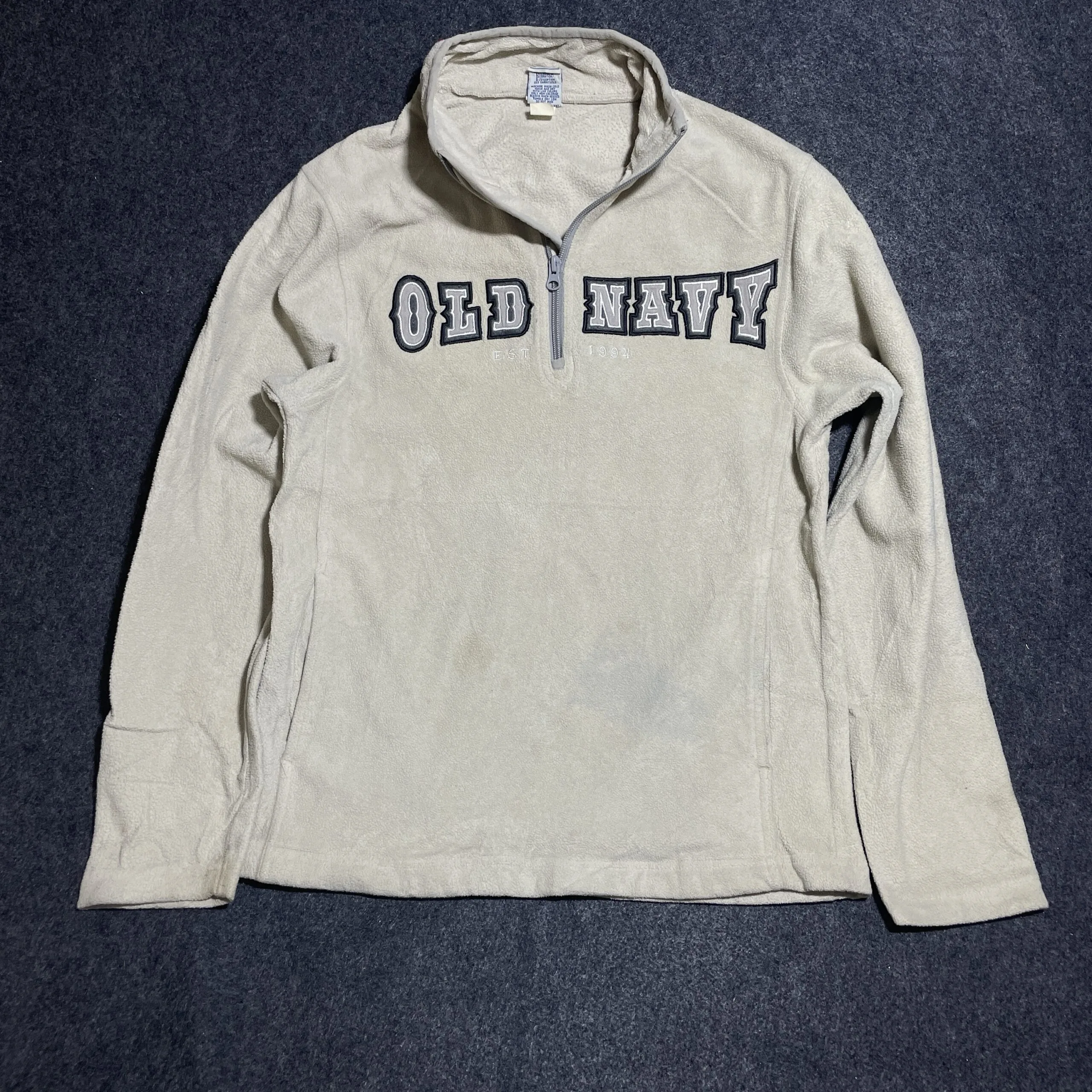Old Navy Fleece Winter Sweater Cream Small