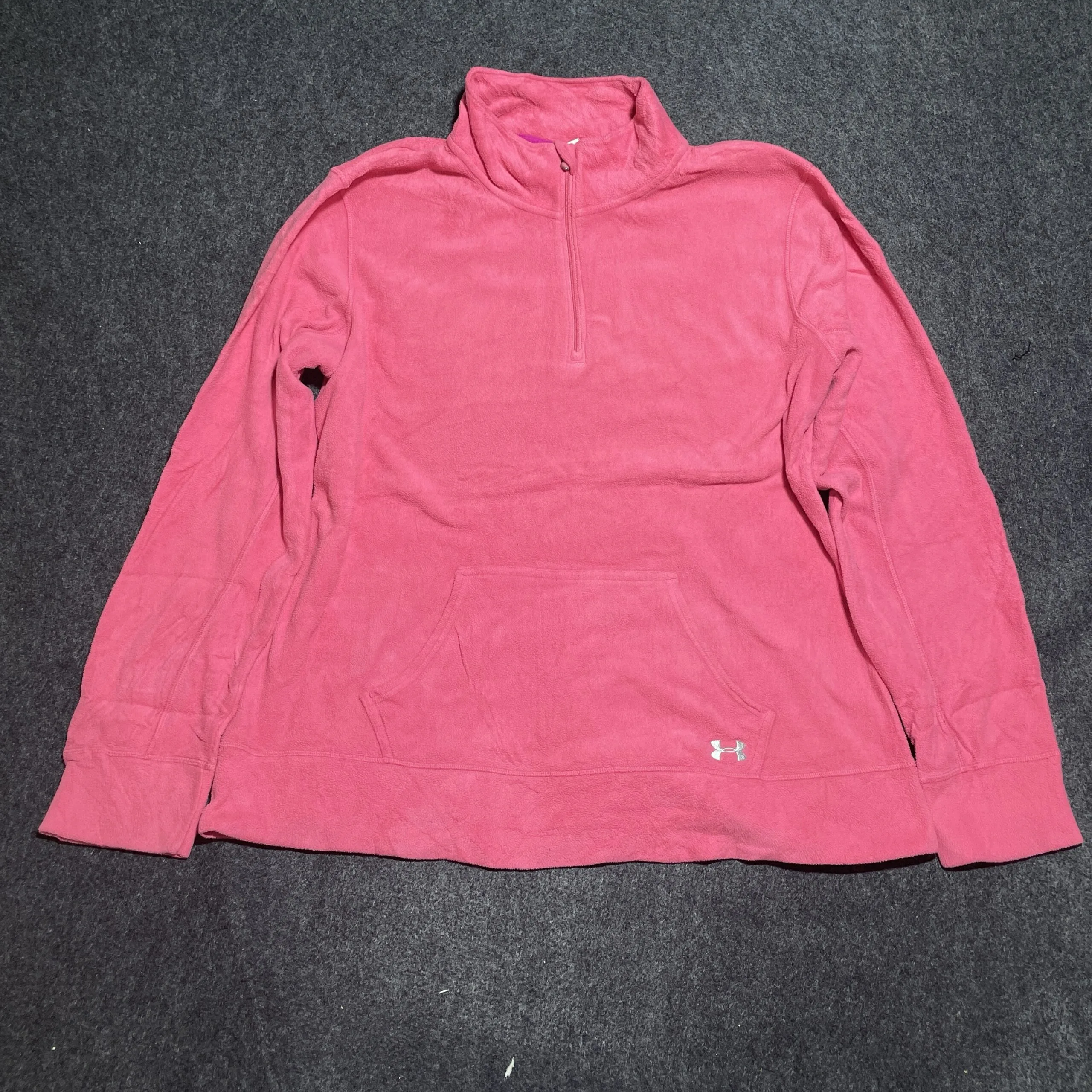 Under Armour Women’s Fleece Sweater Pink Xl Excellent Condition
