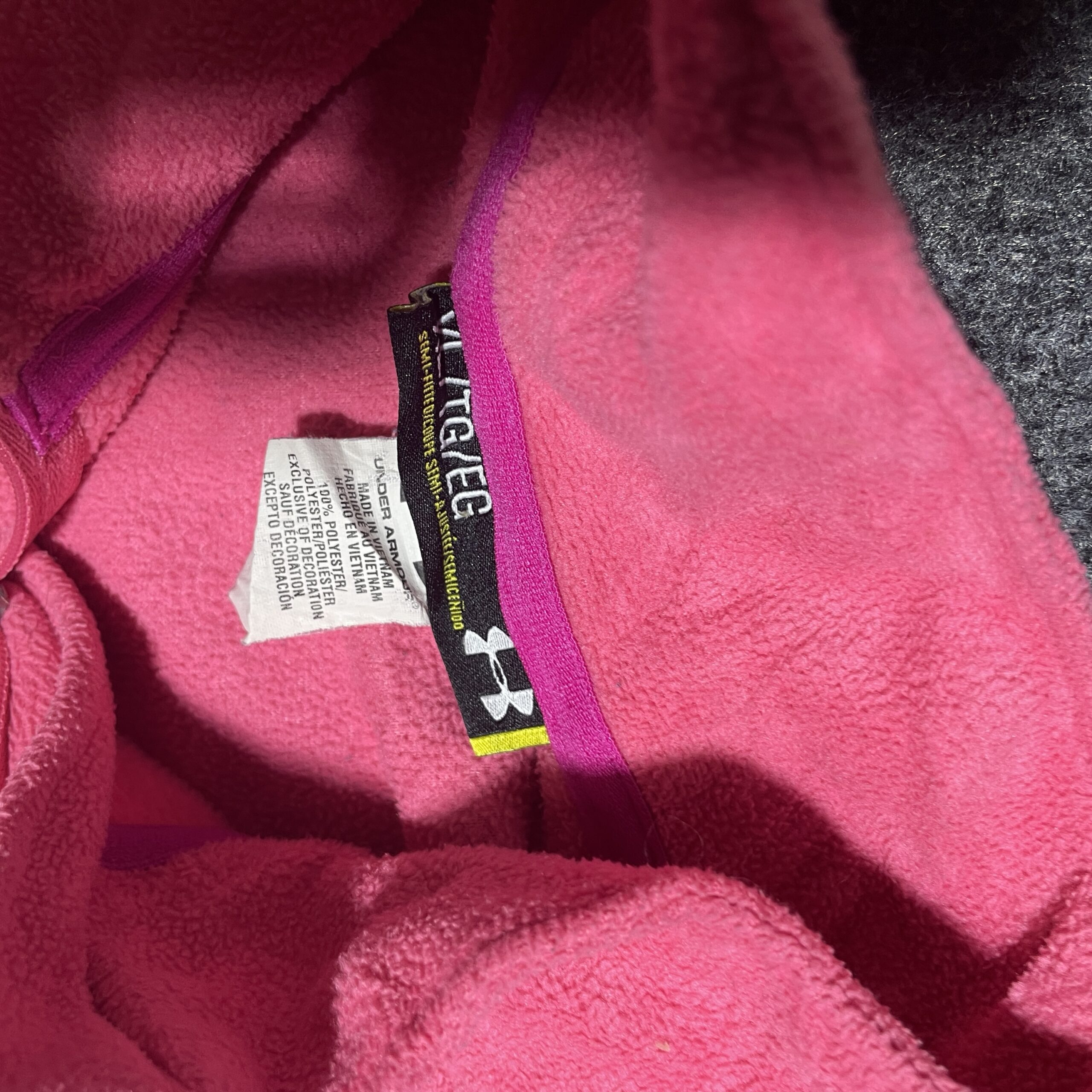 Under Armour Women’s Fleece Sweater Pink Xl Excellent Condition