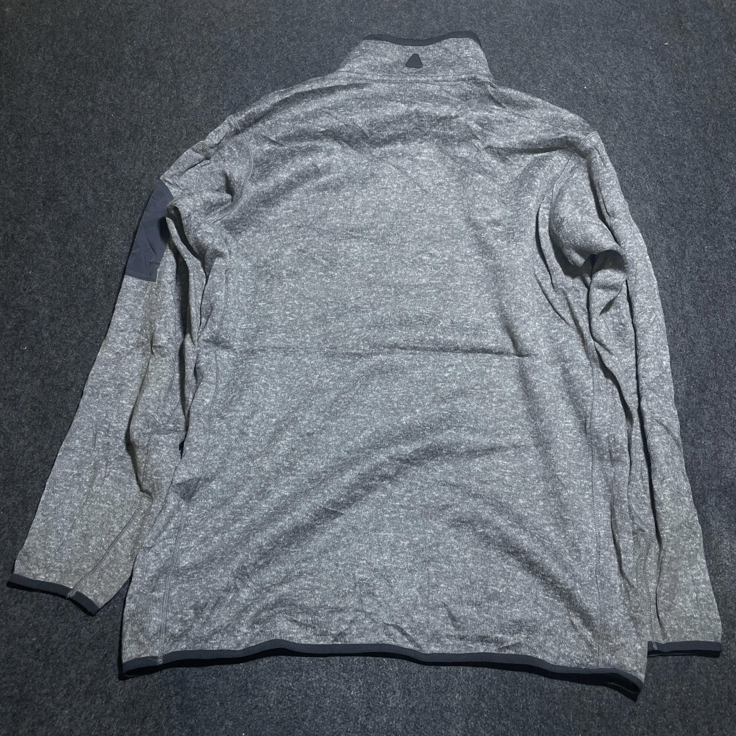 Antigua Men’s Winter Quilted Fleece Sweater Dark Blue Grey 2Xl