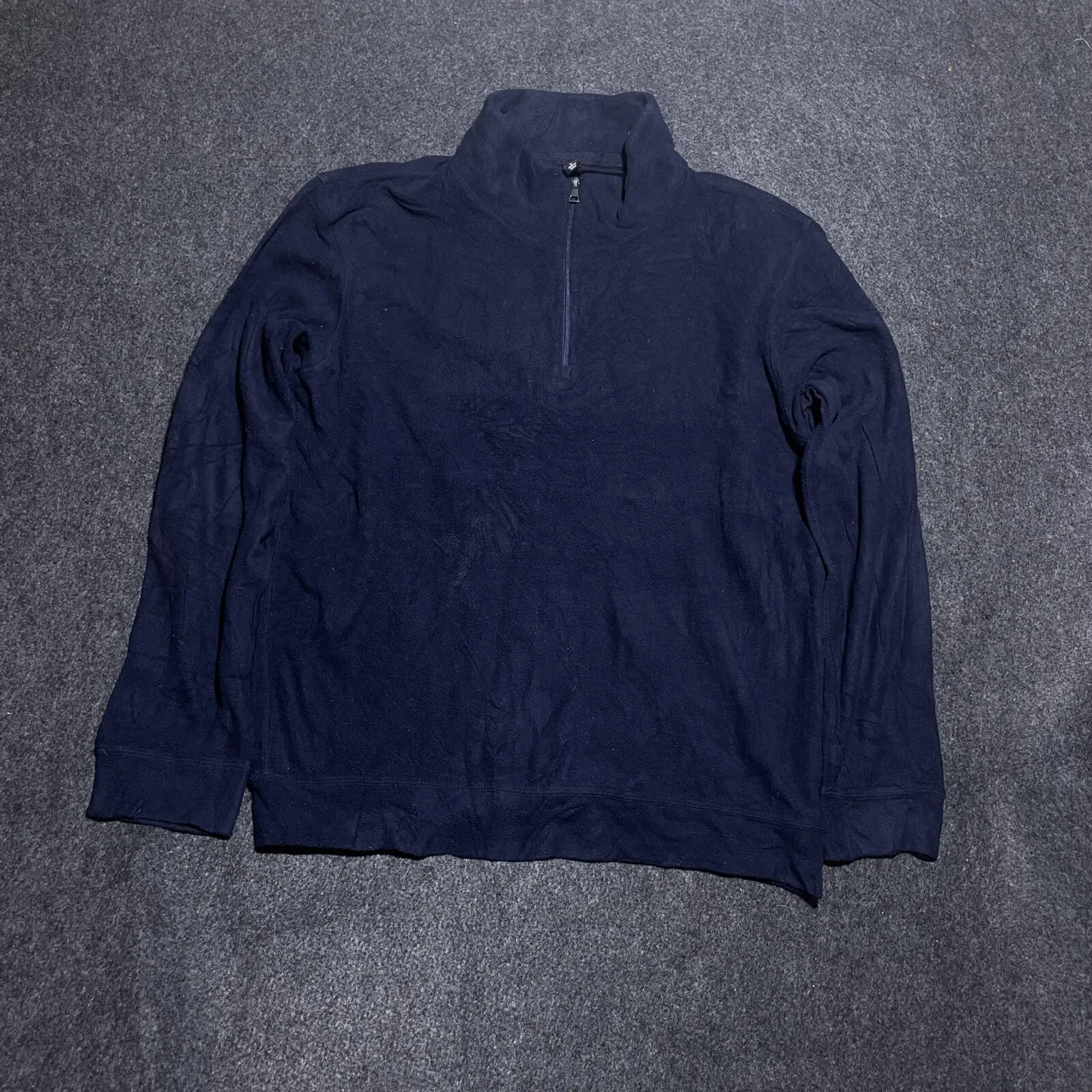 UNIQLO Heattech Fleece Sweater Dark Blue Large Lite Weight