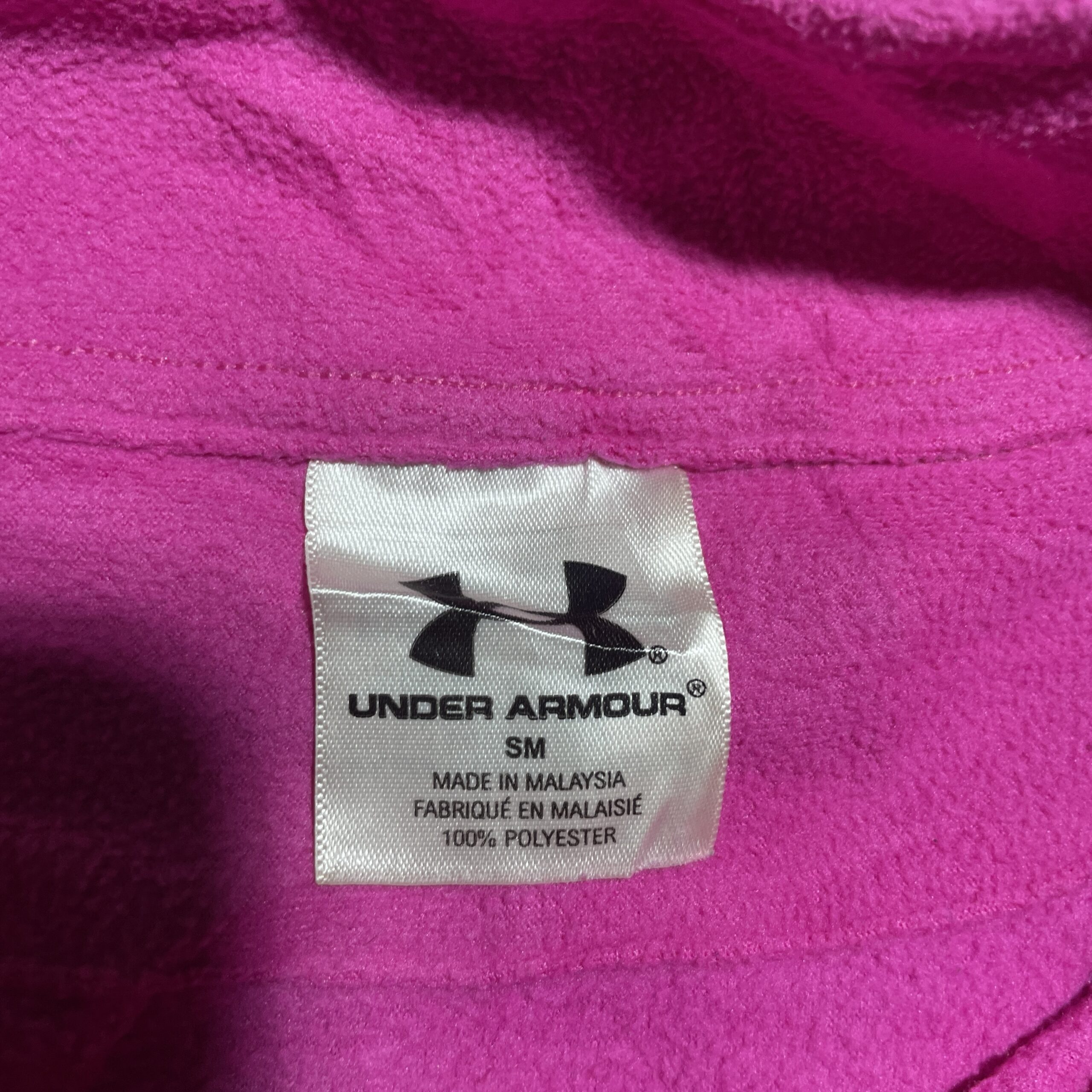 Under Armour Women’s Fleece Sweater Pink Small Excellent Condition