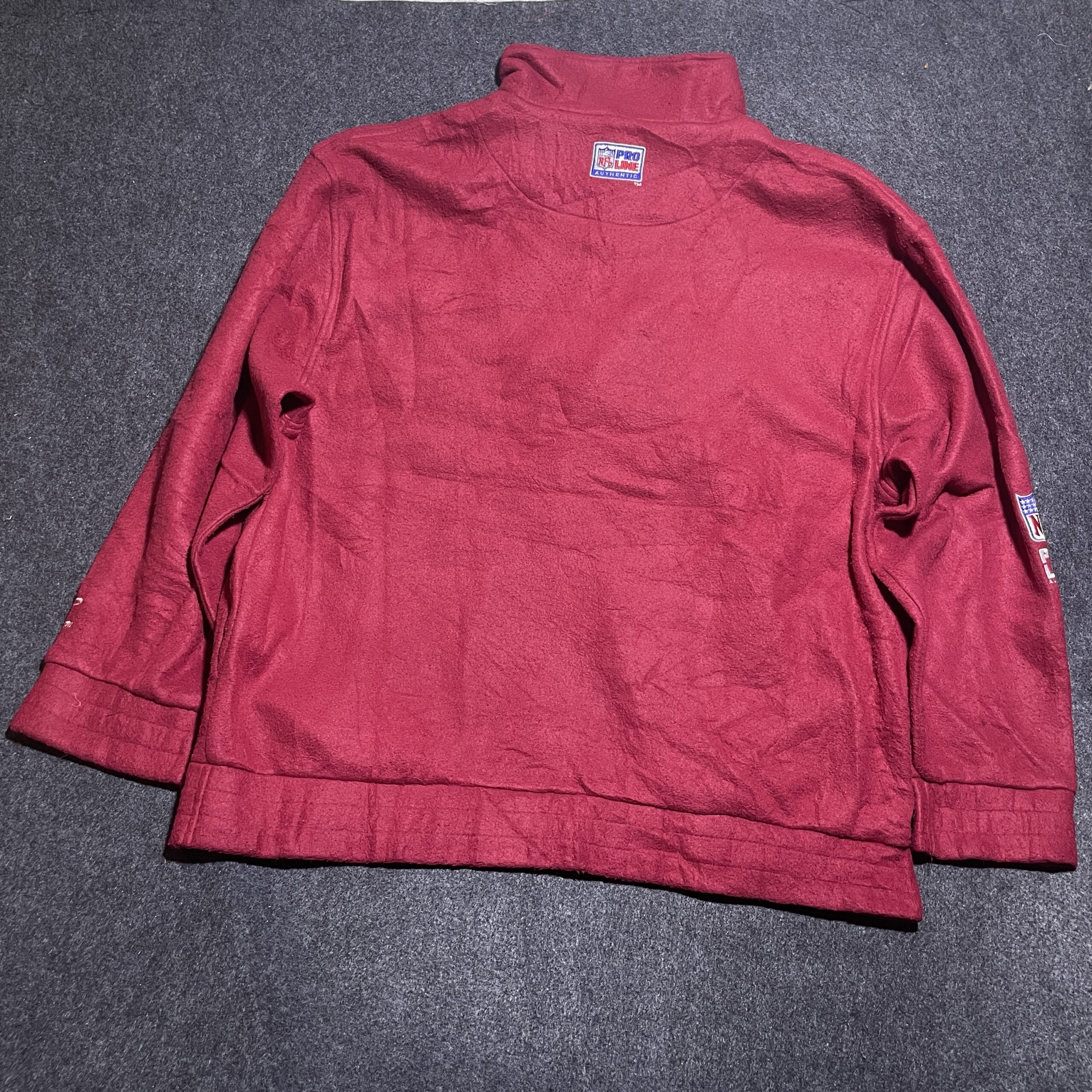 Nfl Pro Line Logo Athletic Authentic Sweater Burgundy Xxl
