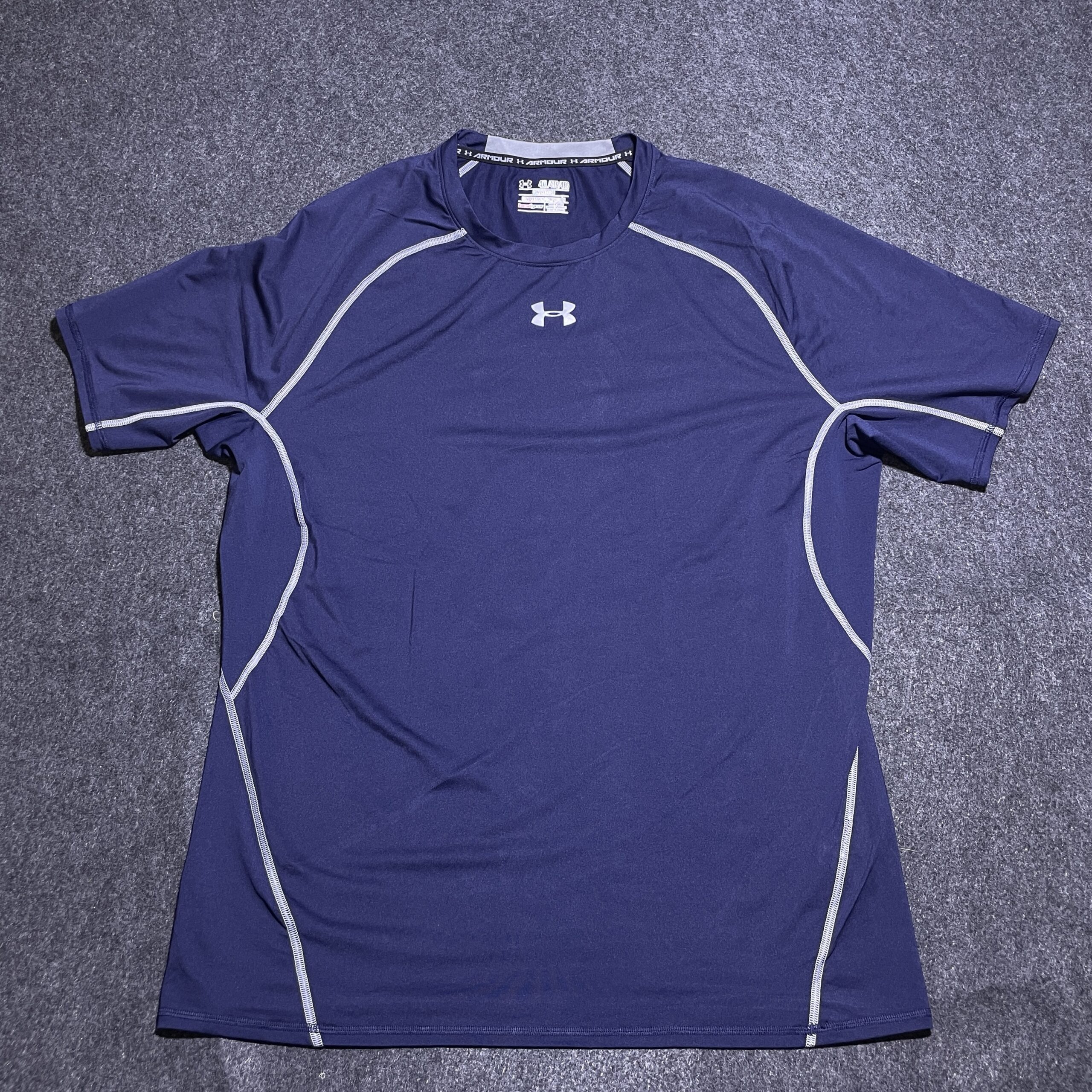 Under Armour Heatgear Compression T-Shirt – Navy Blue – Size 2Xl