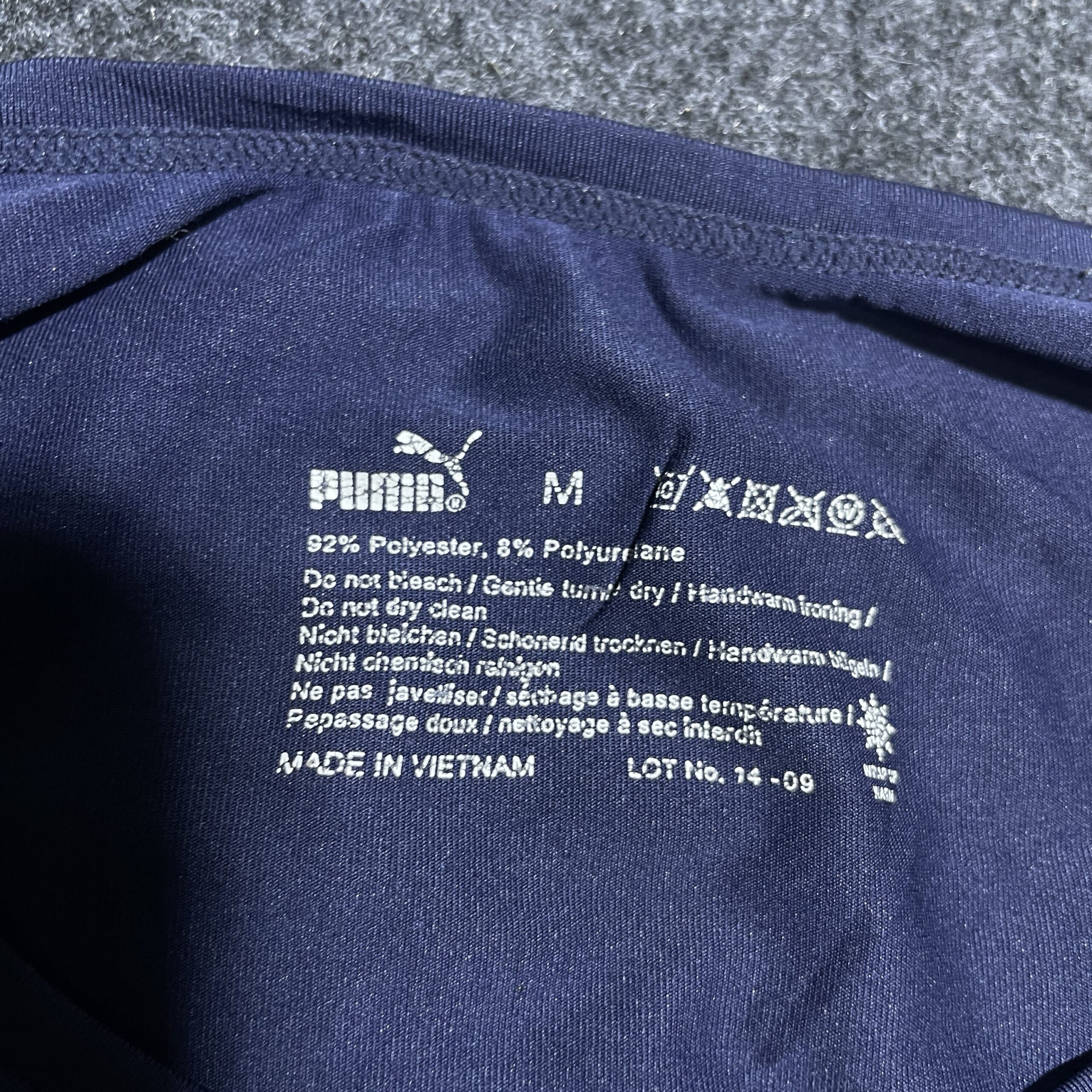 Puma Compression Tshirt Blue M Excellent Condition