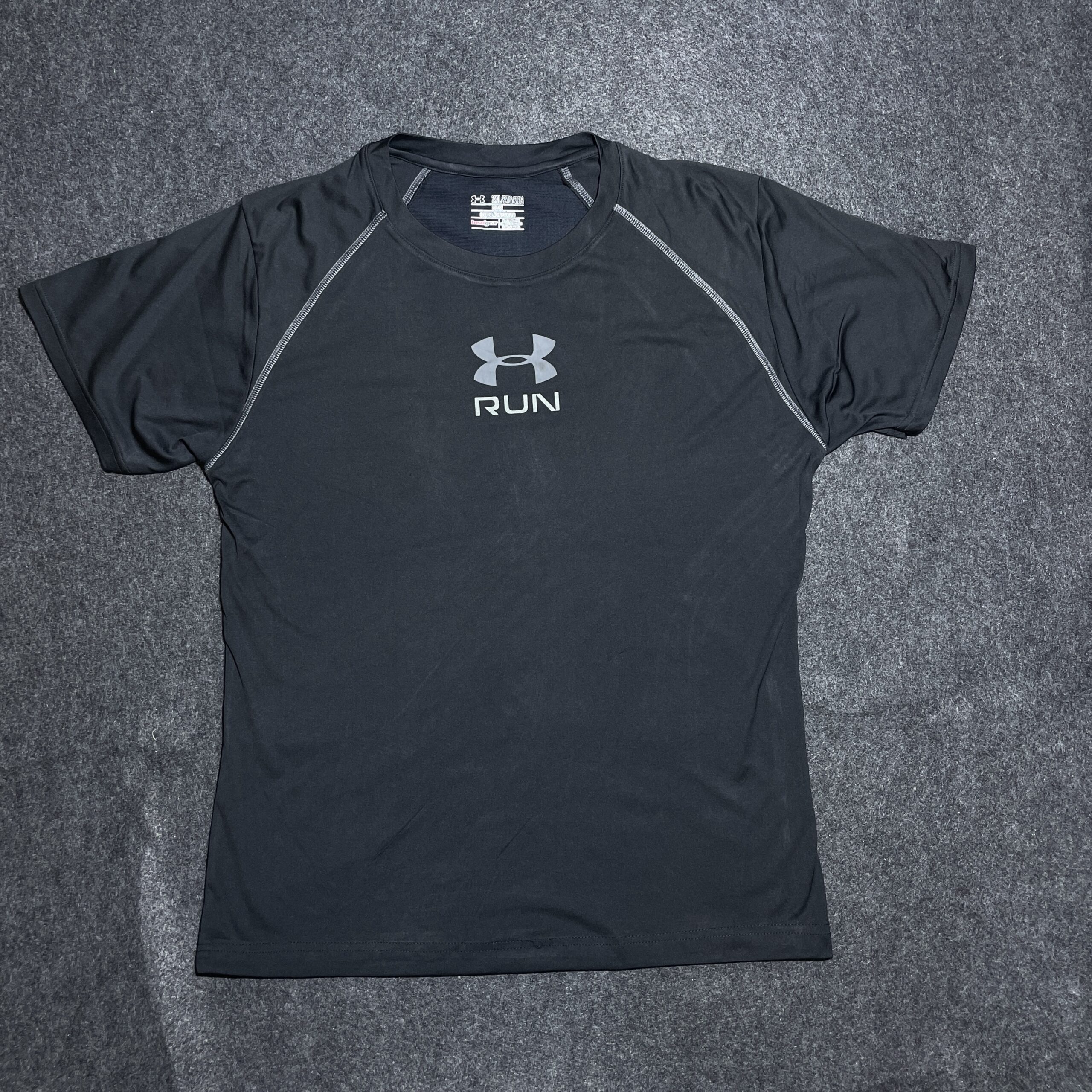 Under Armour Heatgear Body Fitted Compression Tshirt Black Large
