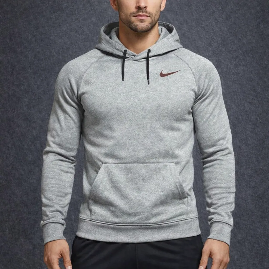 Nike Dri Fit Hooded Tshirt Grey Large Excellent Condition