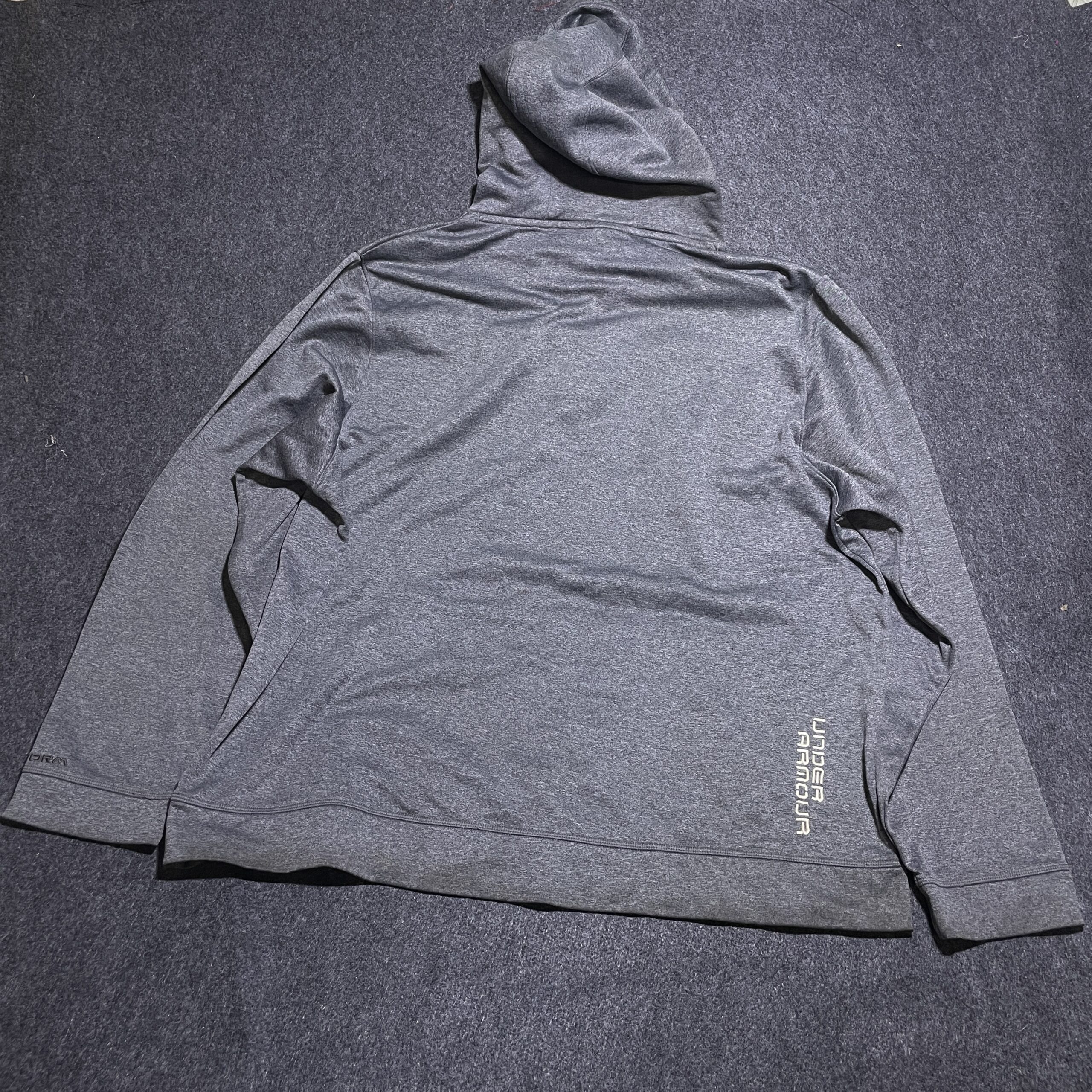 Under Armour Coldgear Hooded Tshirt Grey 2Xl Excellent Condition