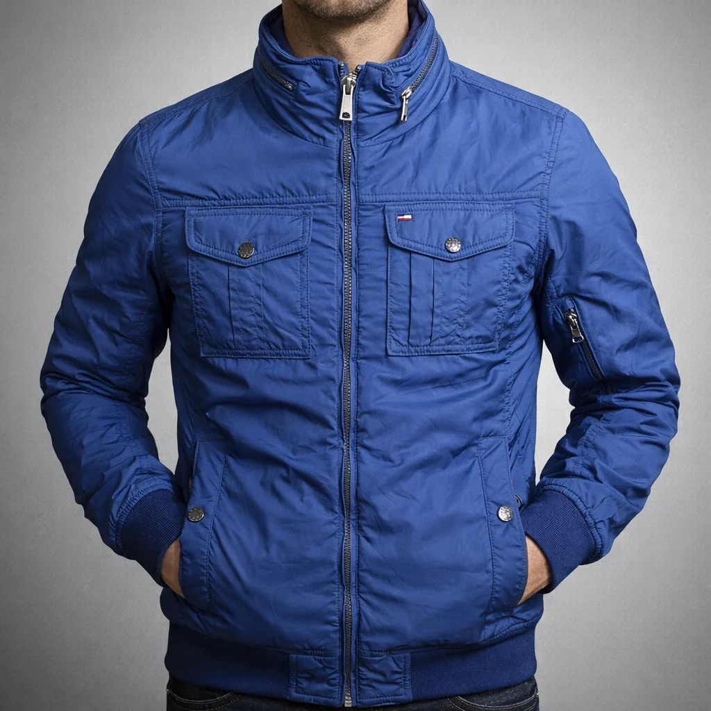 Tommy Hilfiger Blue Bomber Jacket S