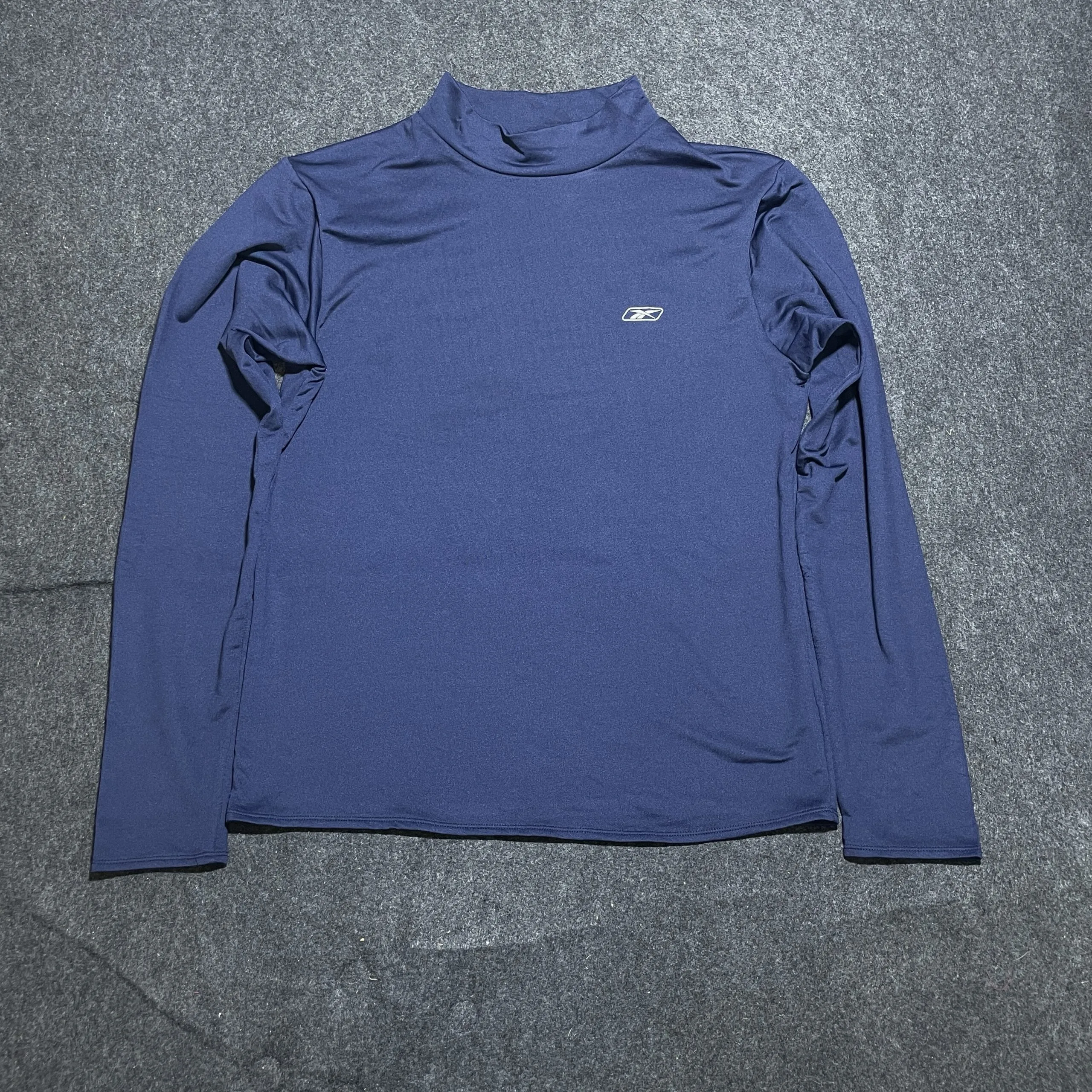 Reebok play Dry Original High Neck Compression Navy Blue M | Next To New