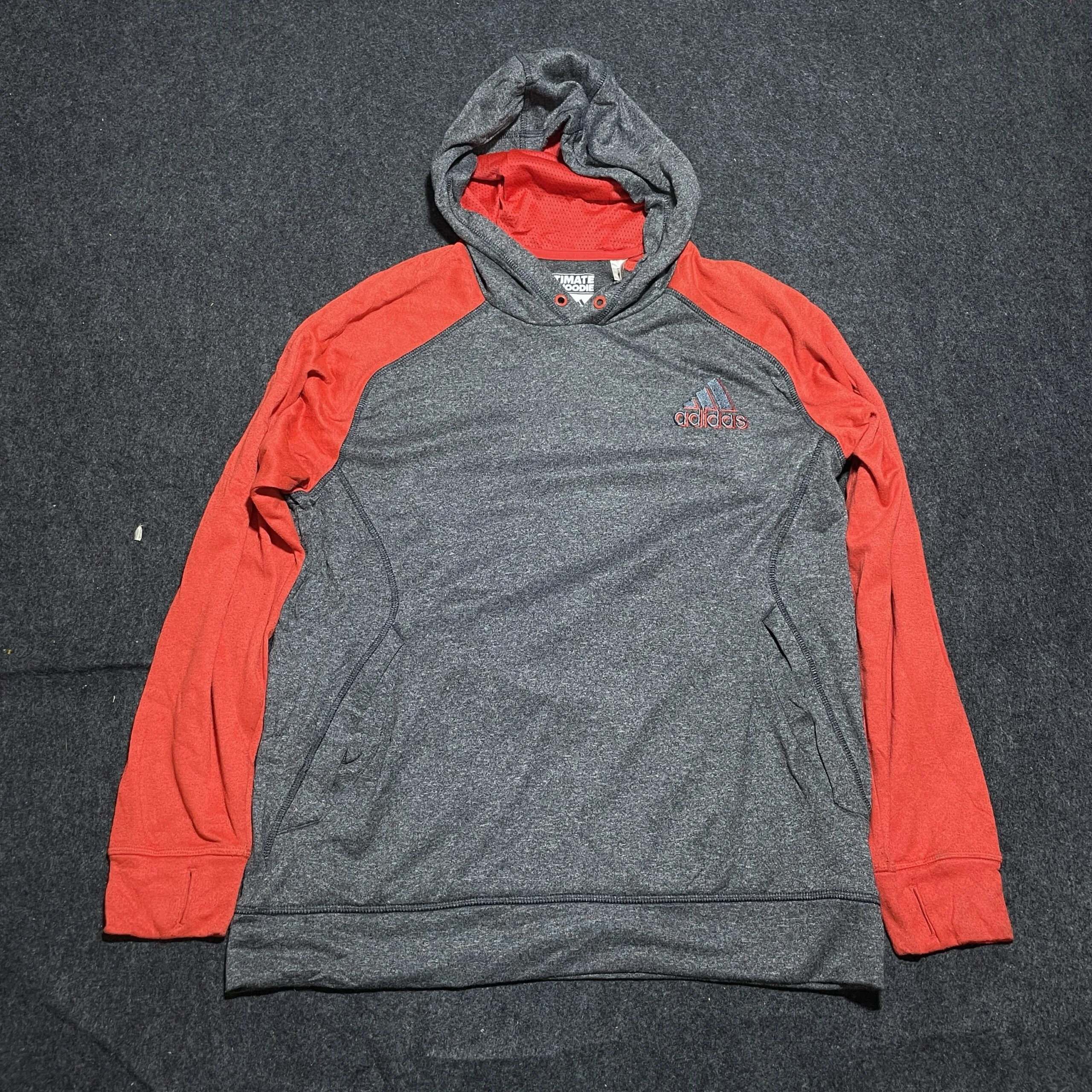 Adidas Original Climewarm Ultimate Hoodie Xl Grey Orange