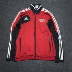 Adidas Original Track Jacket Red Black Xl