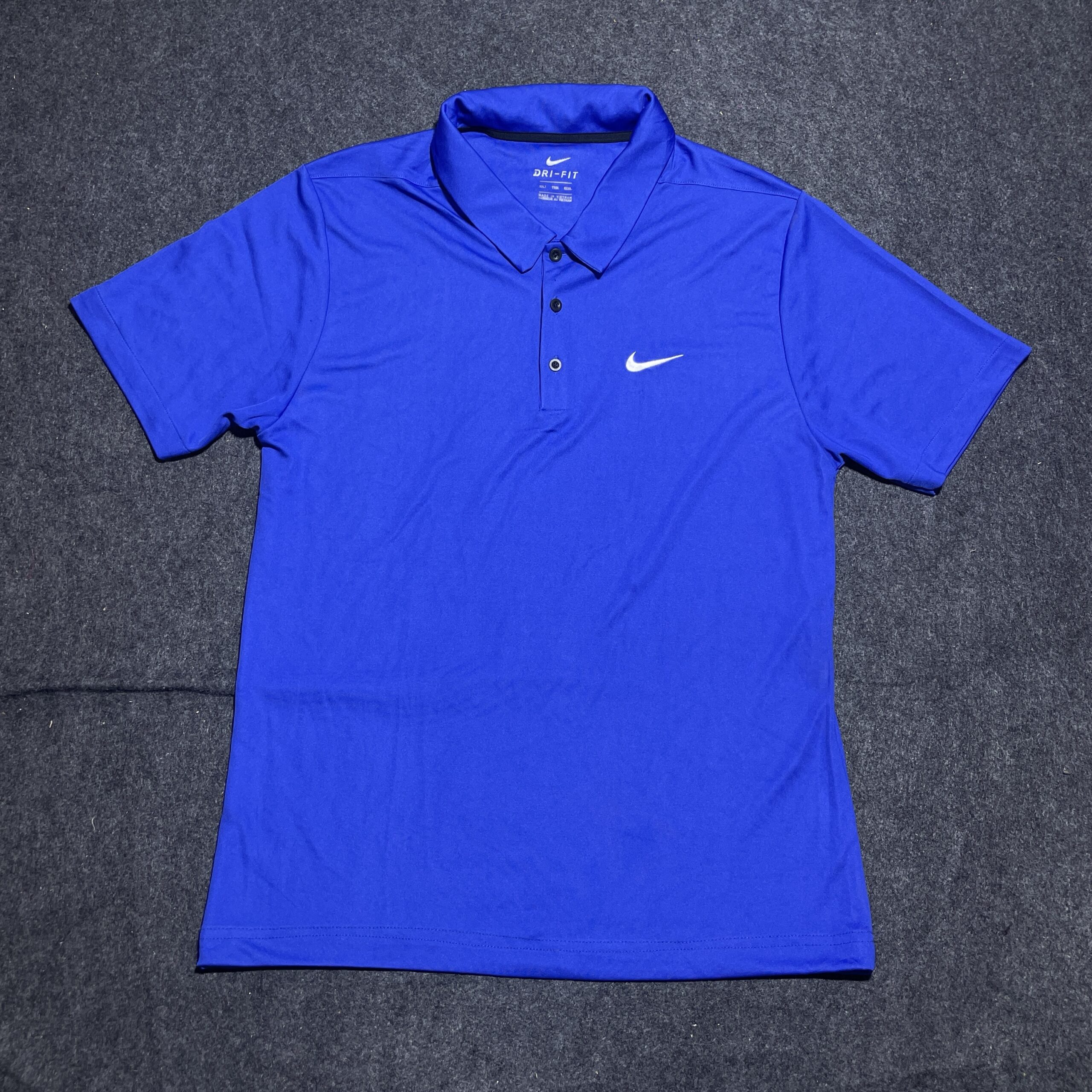 Nike Original Dri Fit Polo Tshirt Blue L
