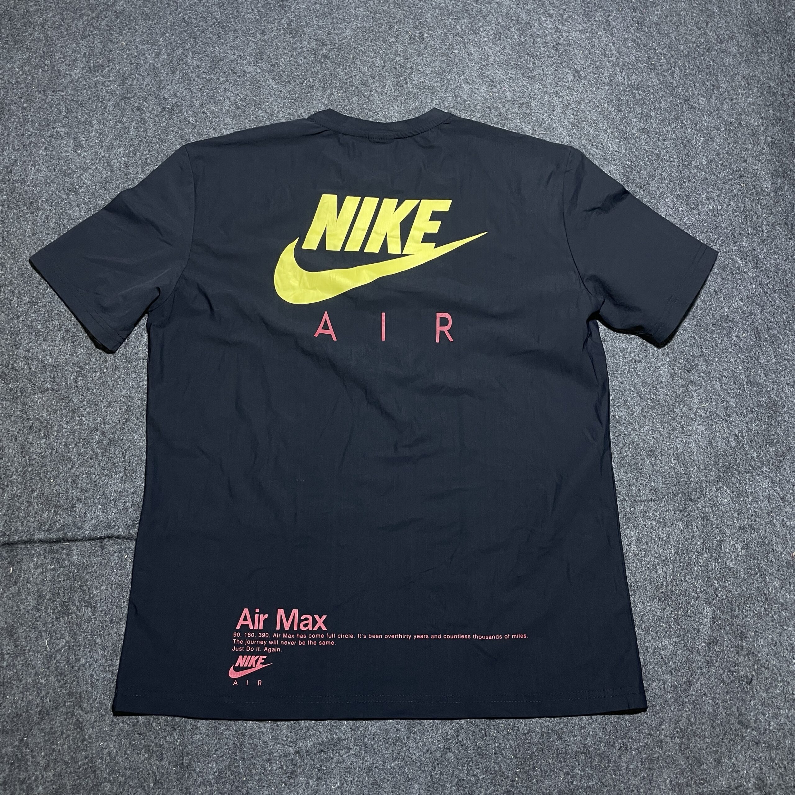 Nike Air Max Dri Fit Half Sleeve Tshirt Black L