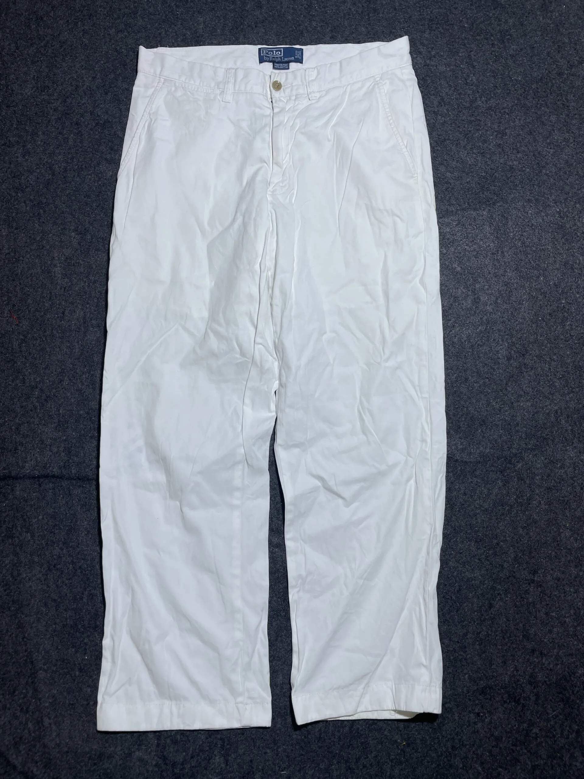 Ralph Raulen Polo Original Formal Pant 100% Cotton White M