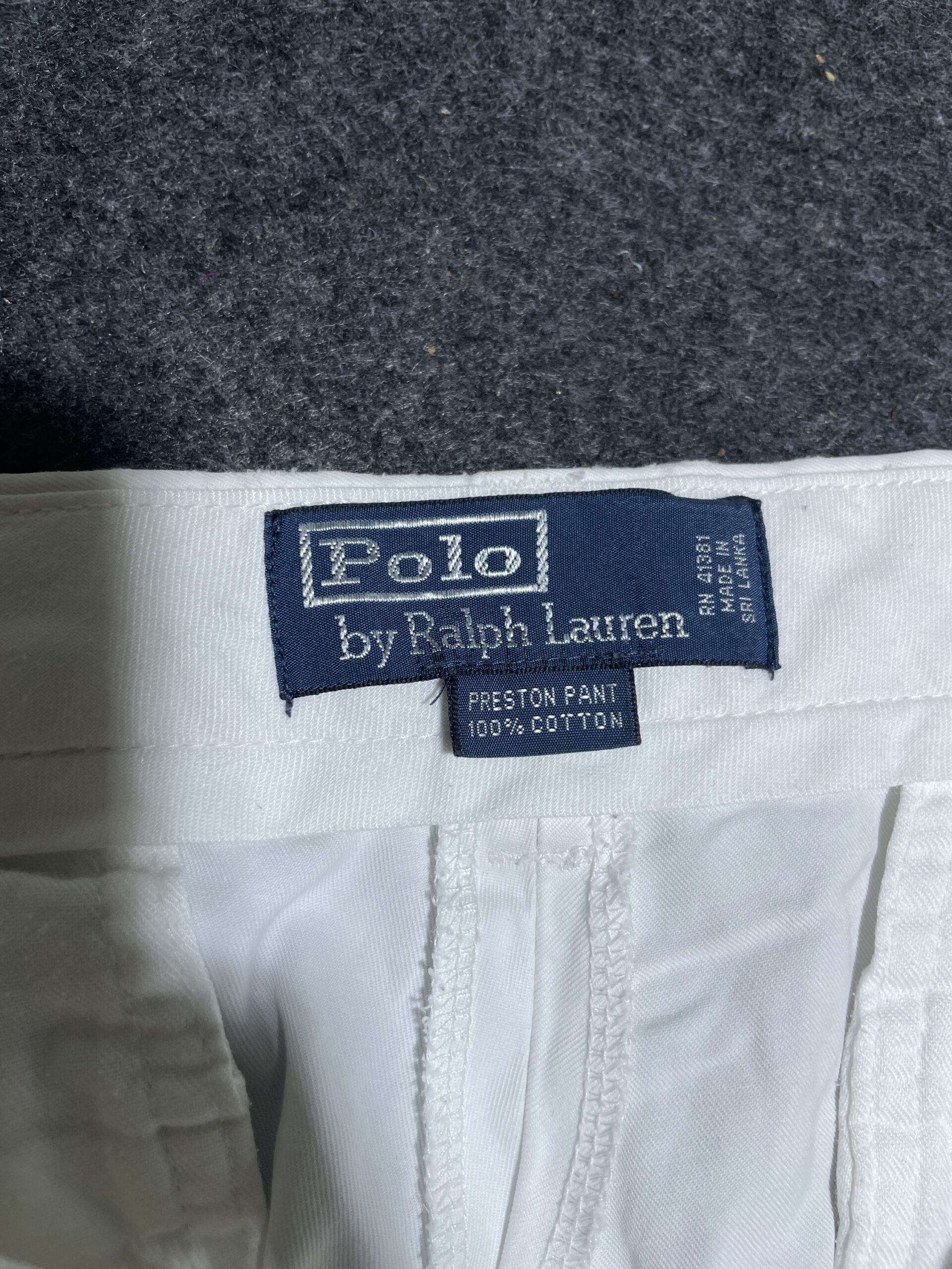 Ralph Raulen Polo Original Formal Pant 100% Cotton White M
