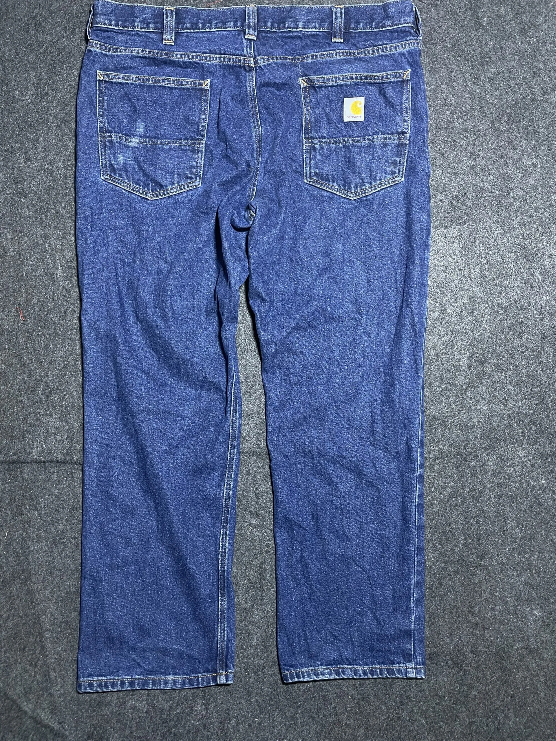 Carhartt Relaxed Fit Blue Denim Jeans  Original Workwear 100% Cotton XL