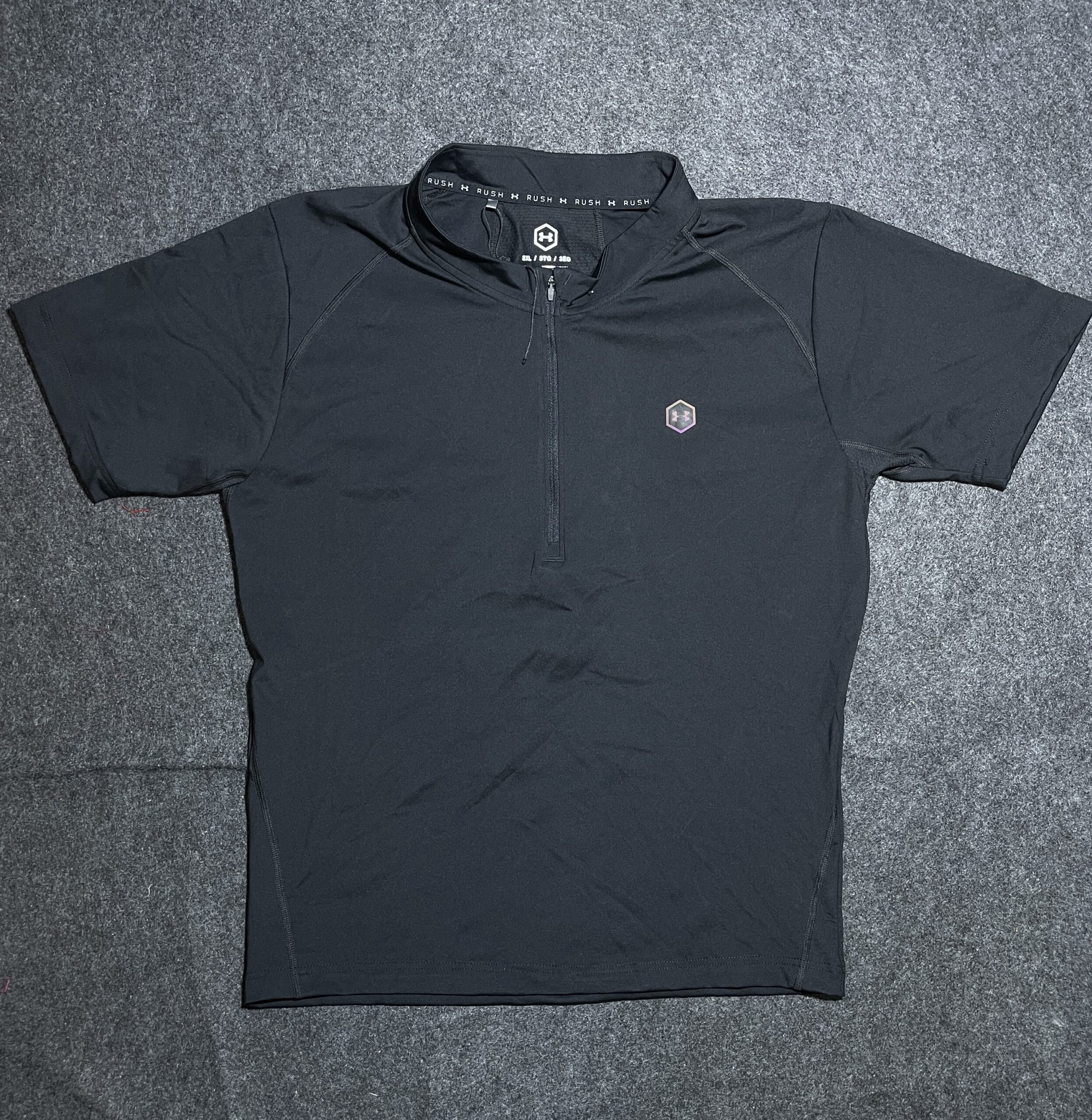Under Armour RUSH performance top ColdGear Celliant Tshirt Black XL