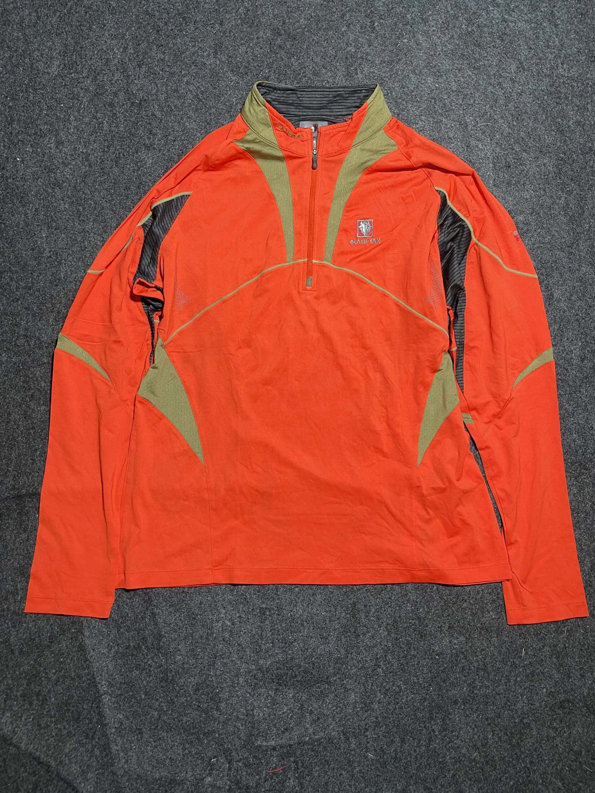 Black Yak Extreme Peak Compression Tshirt Orange M